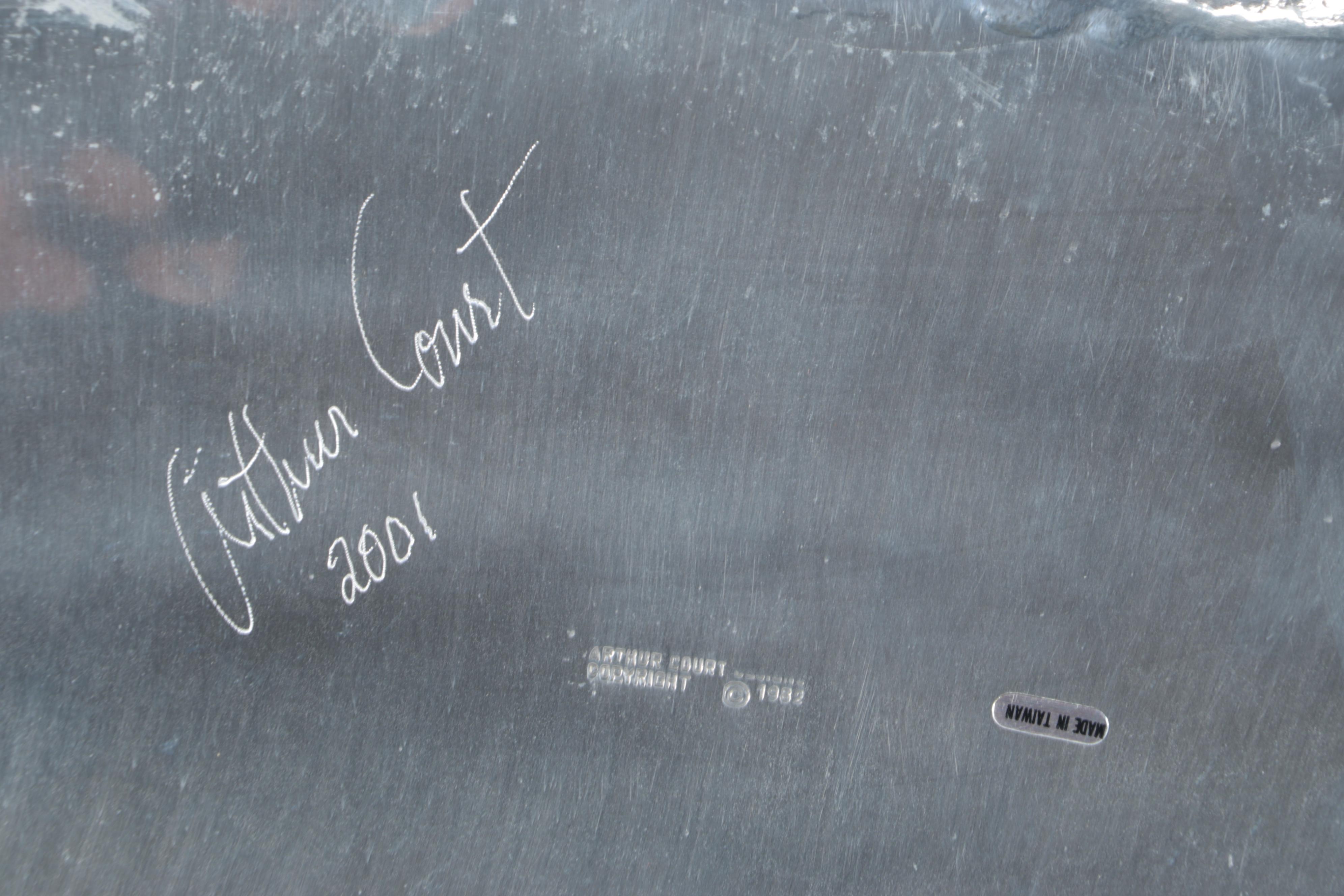 Arthur Court Cast Aluminum Sea Lion Ice Bucket, 2001