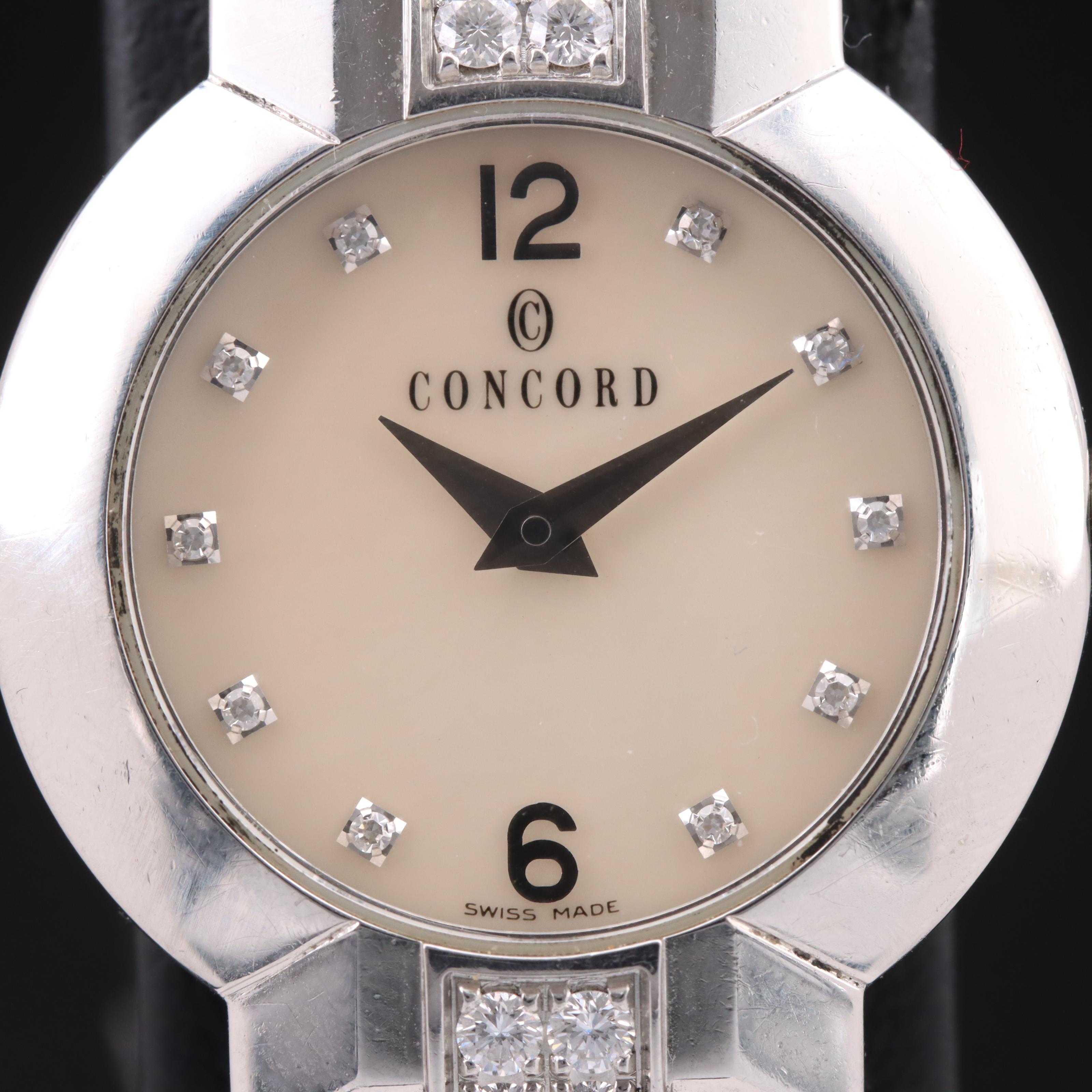 Concord La Scala Mother-of-Pearl and Diamond Dial Watch