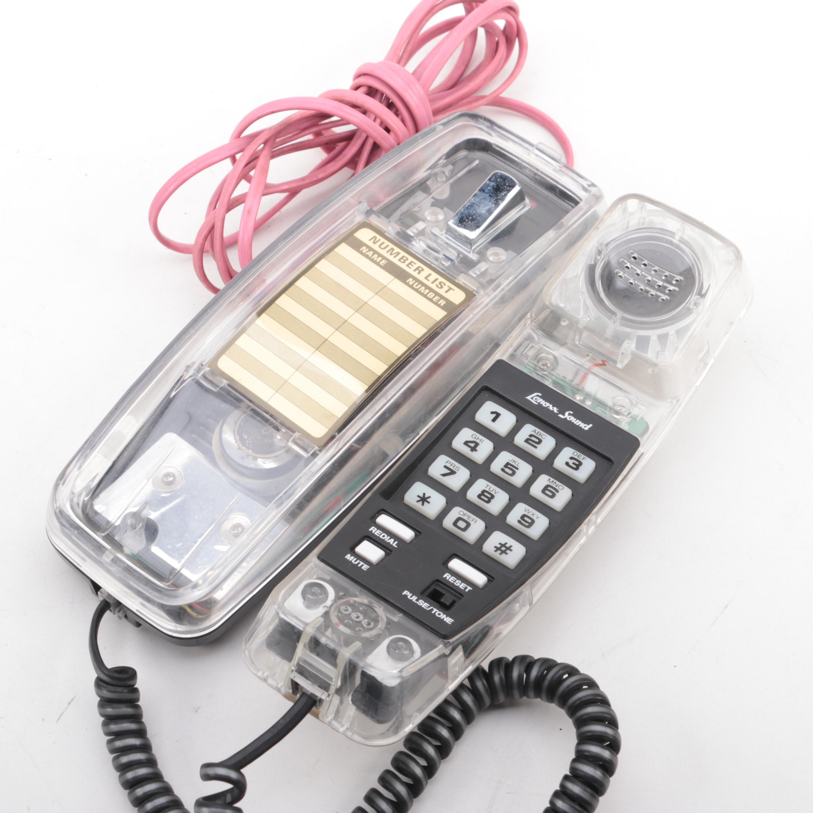 American Telecommunications and Lenoxx Push Button Telephones, Late 20th Century