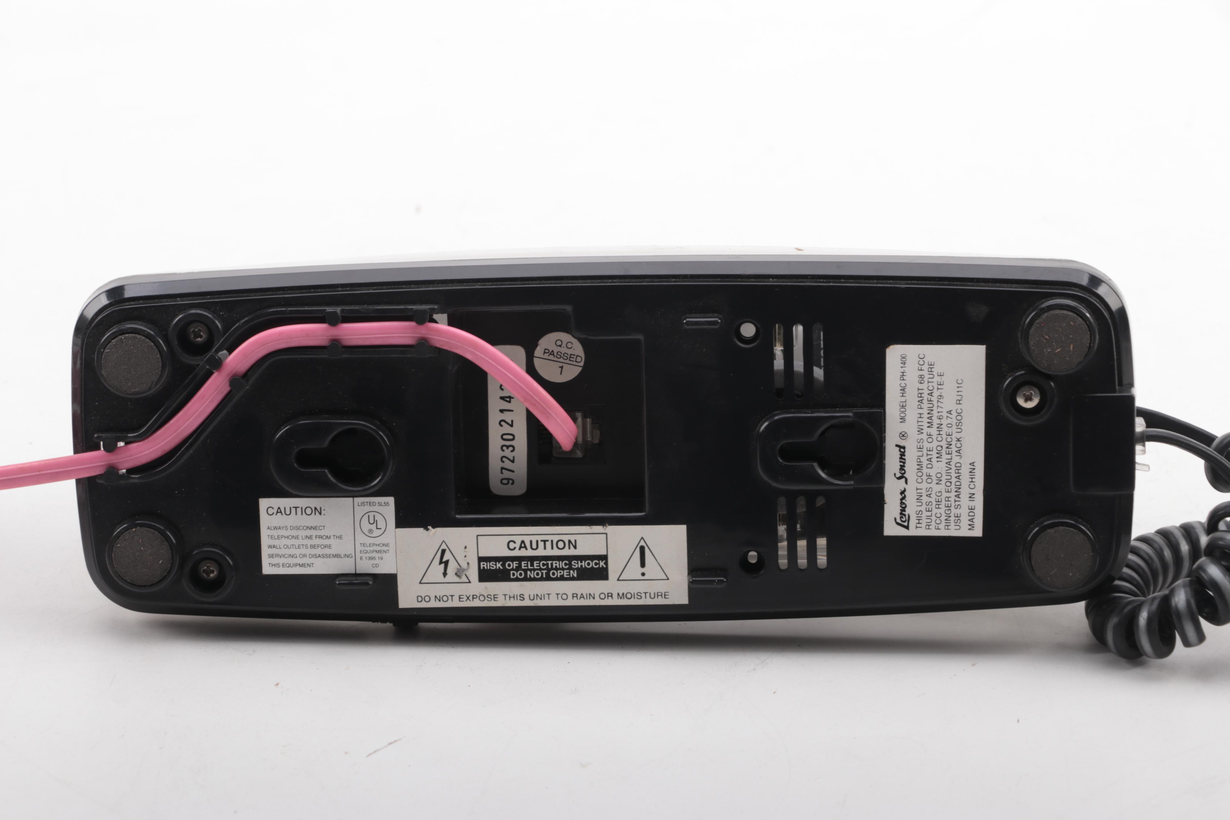 American Telecommunications and Lenoxx Push Button Telephones, Late 20th Century