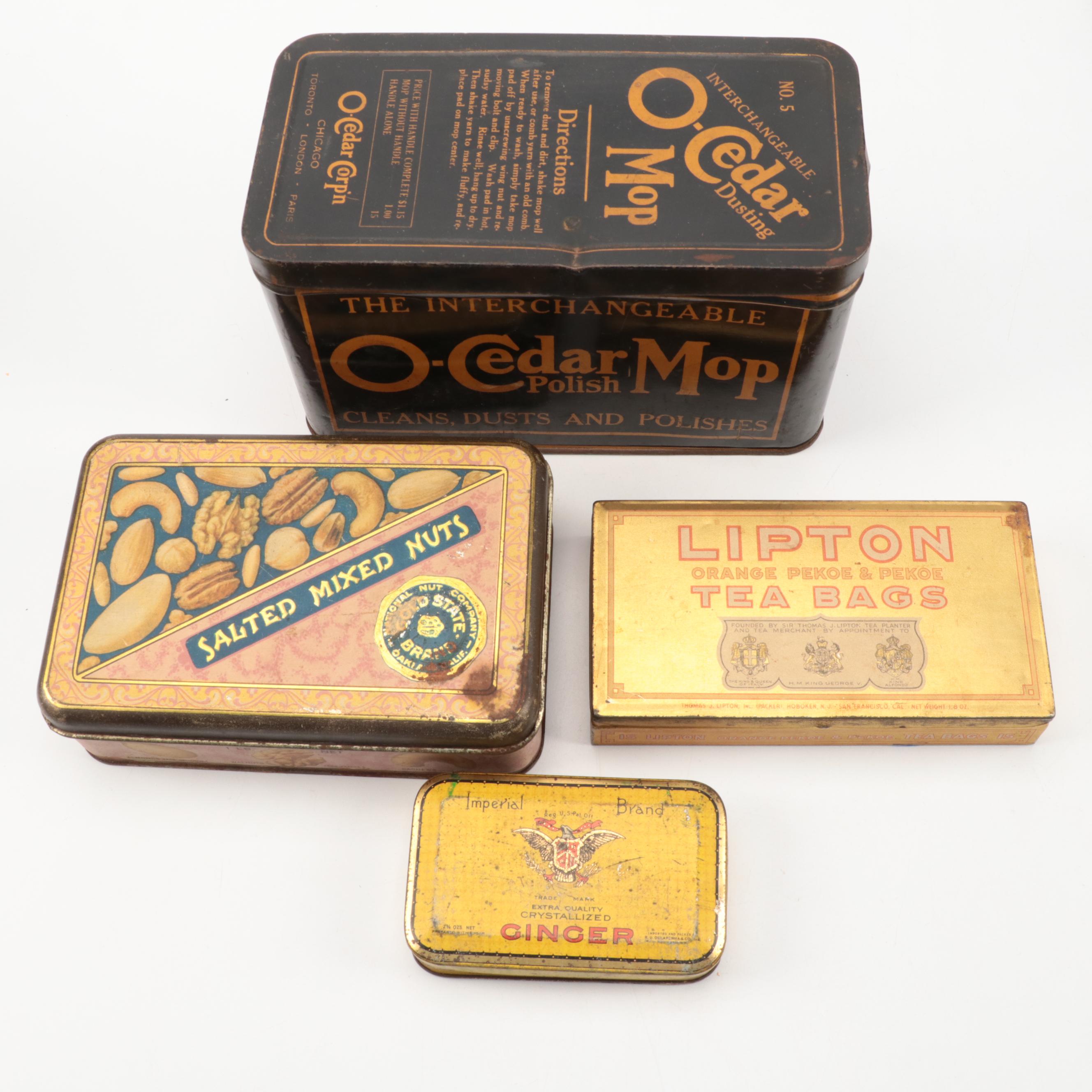 Johnson & Johnson Milk Filters, Lipton Tea Bags, and More Advertising Tins