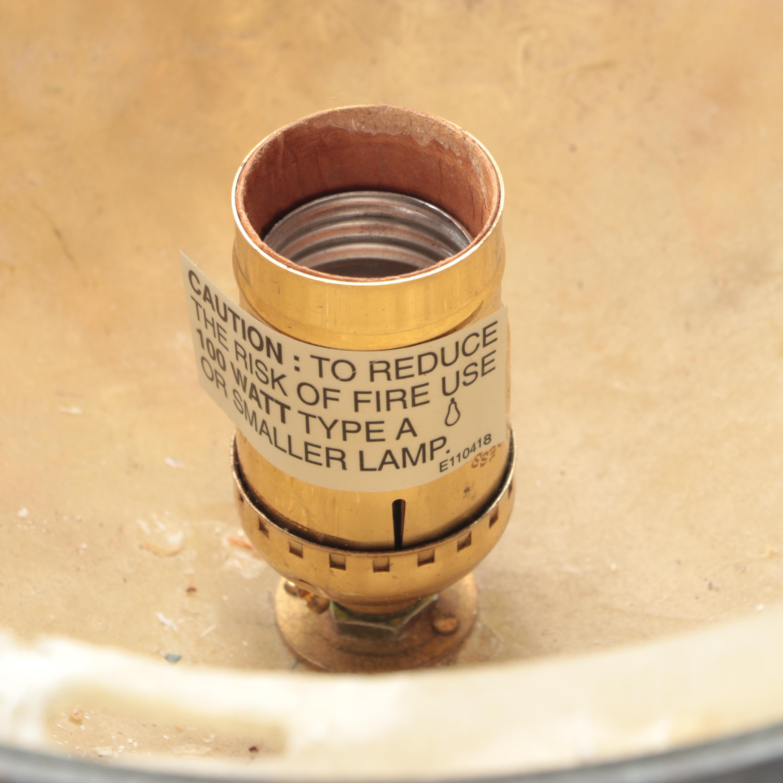 Maitland-Smith Patinated Bronze and Tessellated Shell Seal Table Lamp