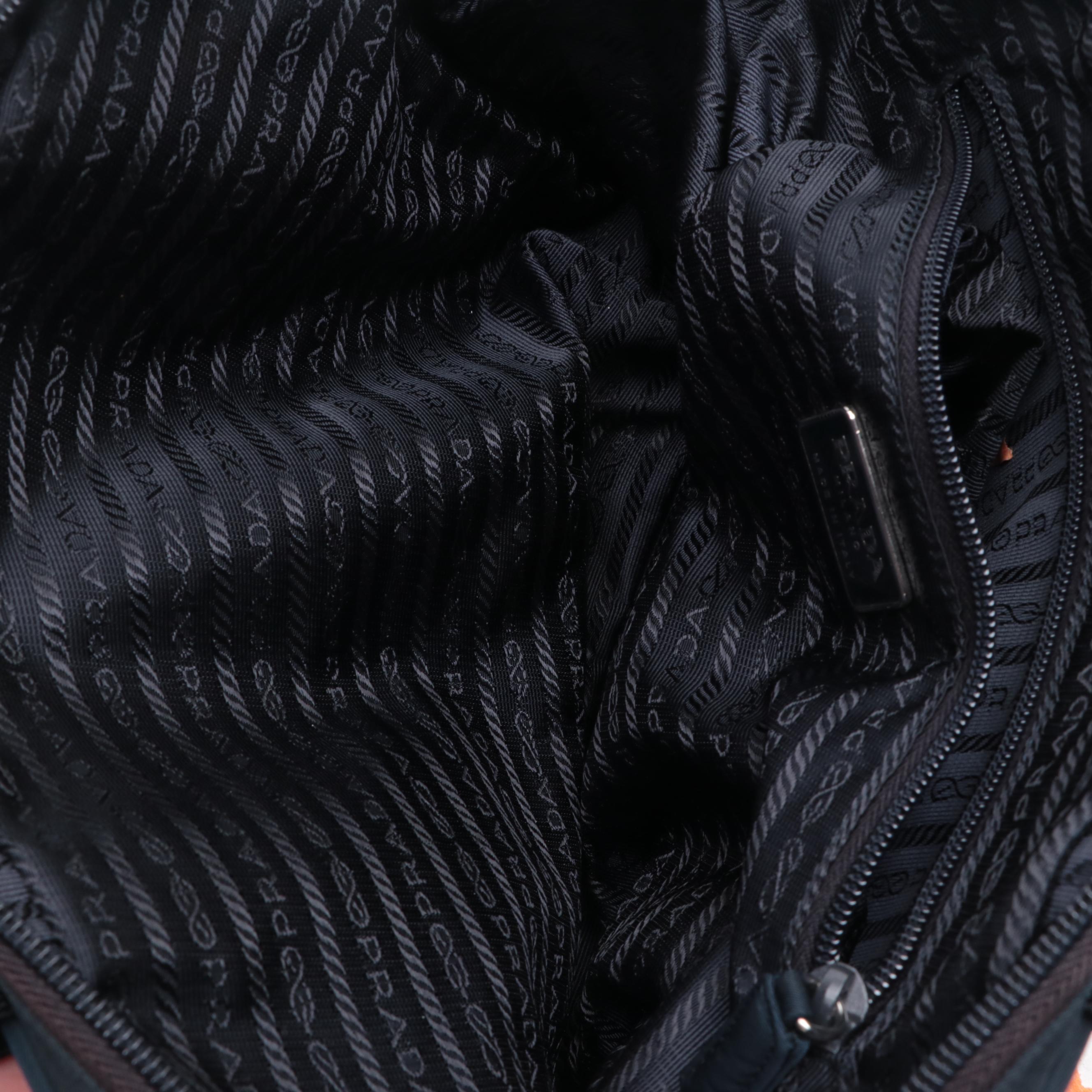 Prada Handbag in Navy Blue Tessuto Nylon