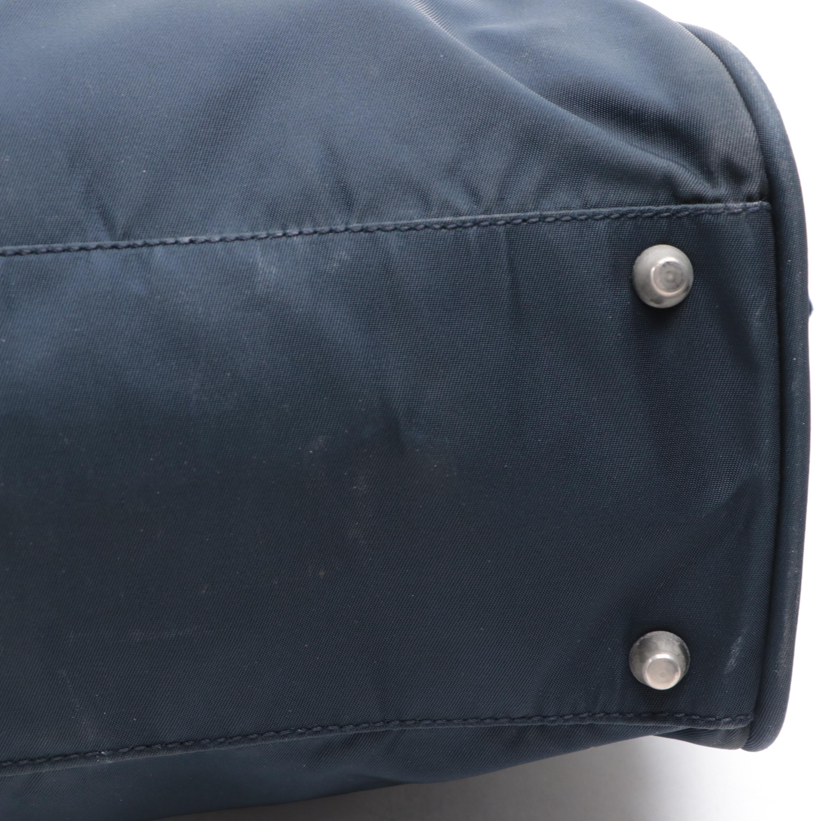 Prada Handbag in Navy Blue Tessuto Nylon