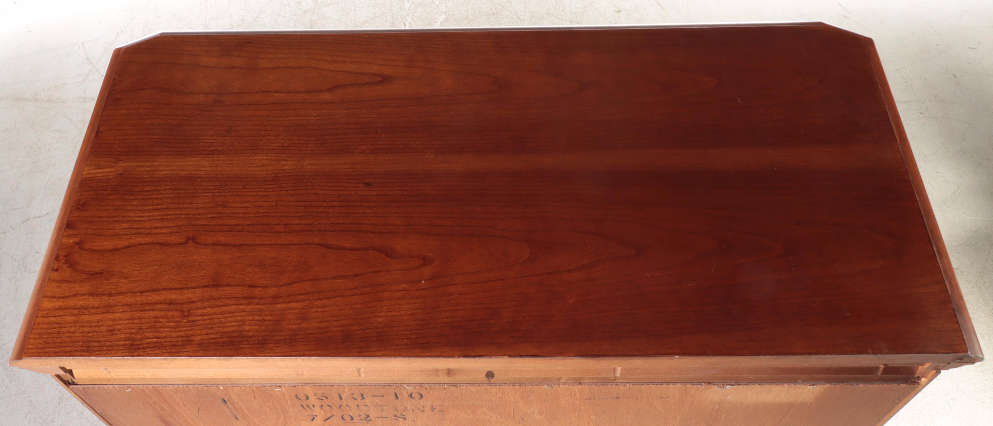 Stanley "American Craftsman Collection" Cherrywood & Maple Five-Drawer Chest