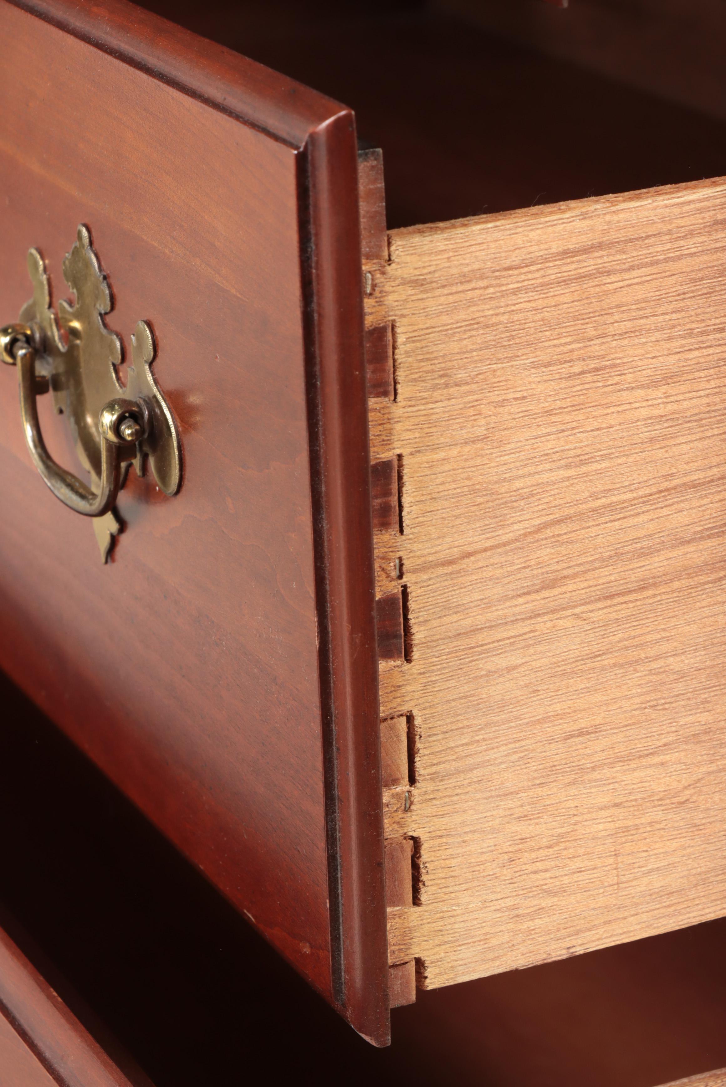 Stanley "American Craftsman Collection" Cherrywood & Maple Five-Drawer Chest