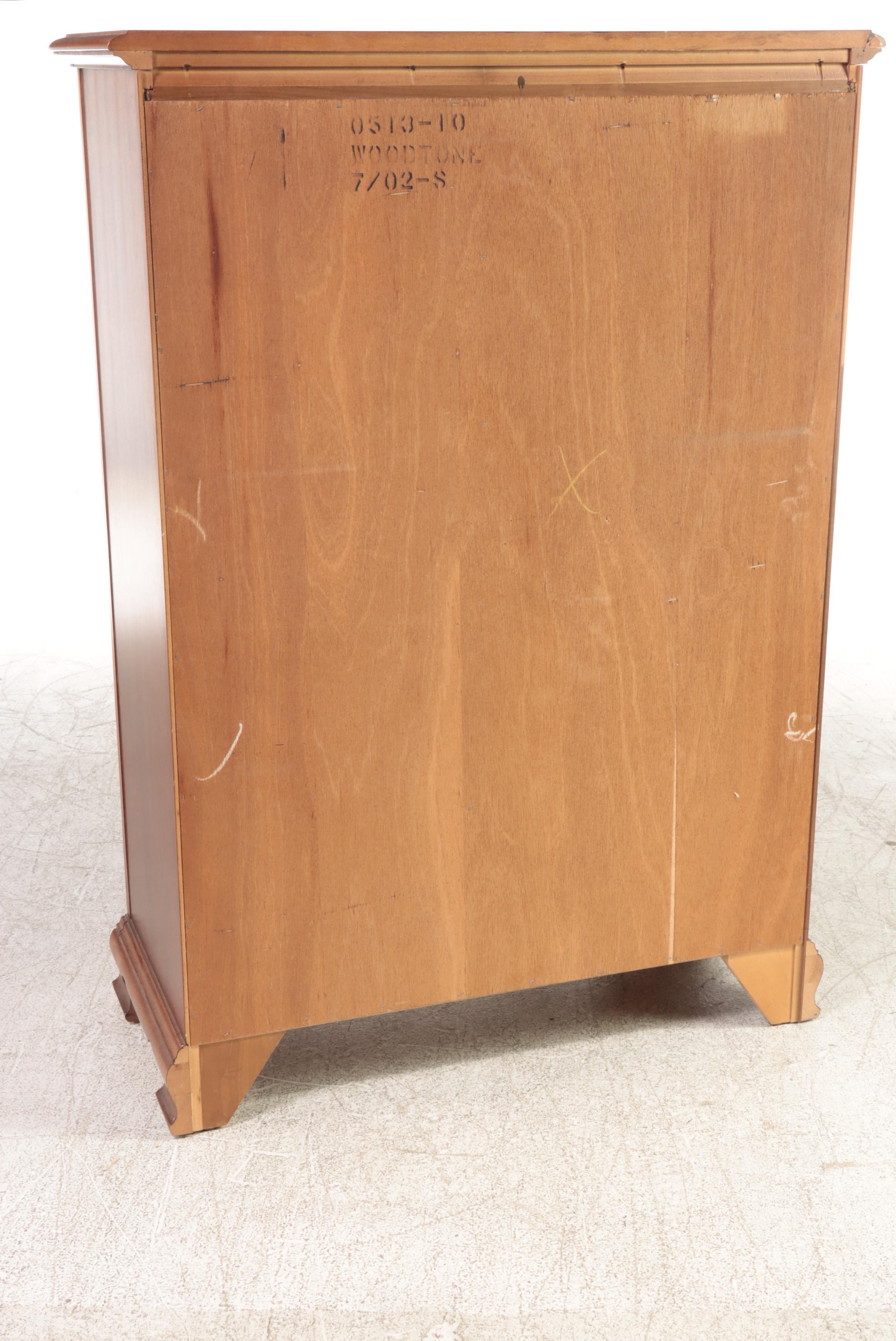 Stanley "American Craftsman Collection" Cherrywood & Maple Five-Drawer Chest