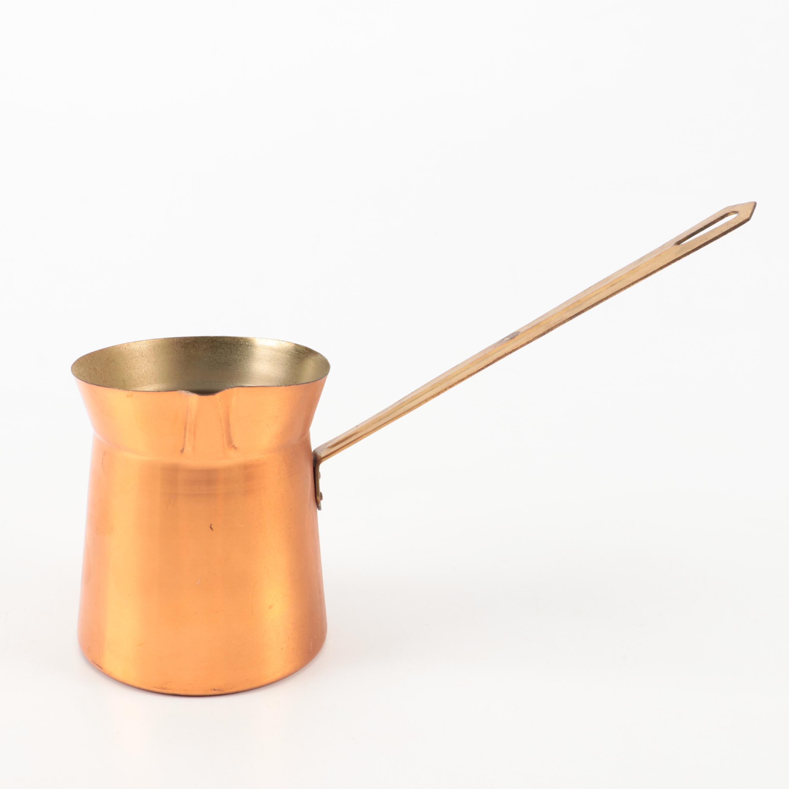 Korean Copper Turkish Coffee Pot with More Bakeware and Tableware