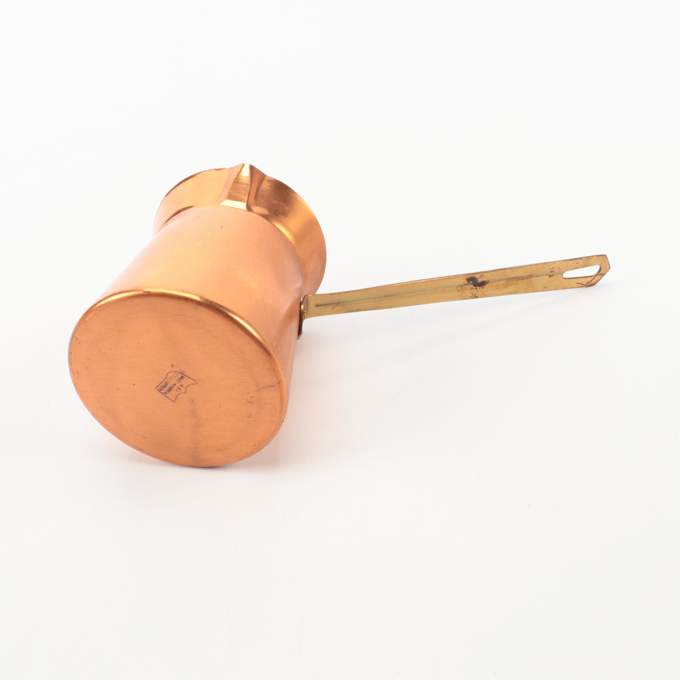 Korean Copper Turkish Coffee Pot with More Bakeware and Tableware