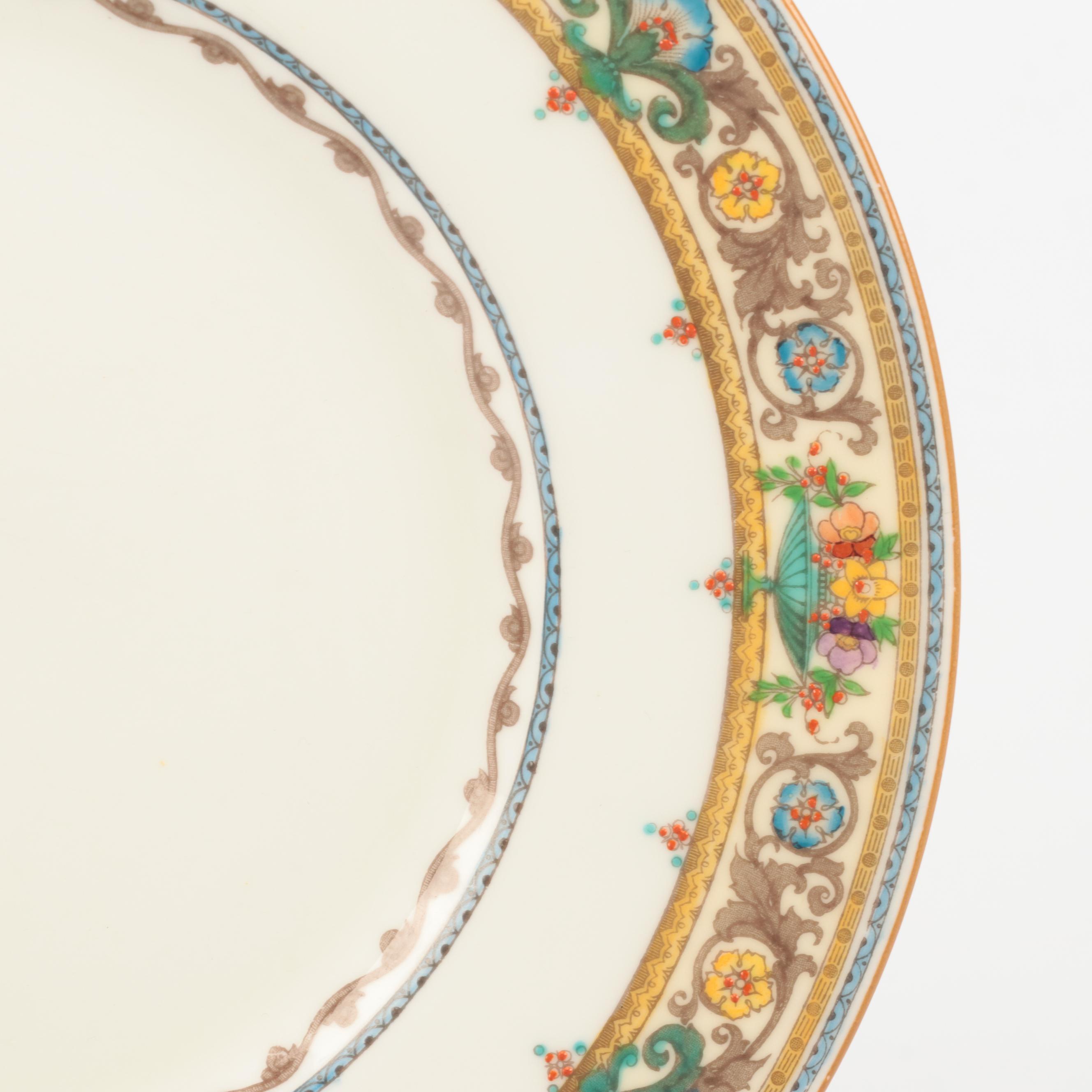 Minton "Plymouth" Ceramic Dinner Plates, Early to Mid-20th Century