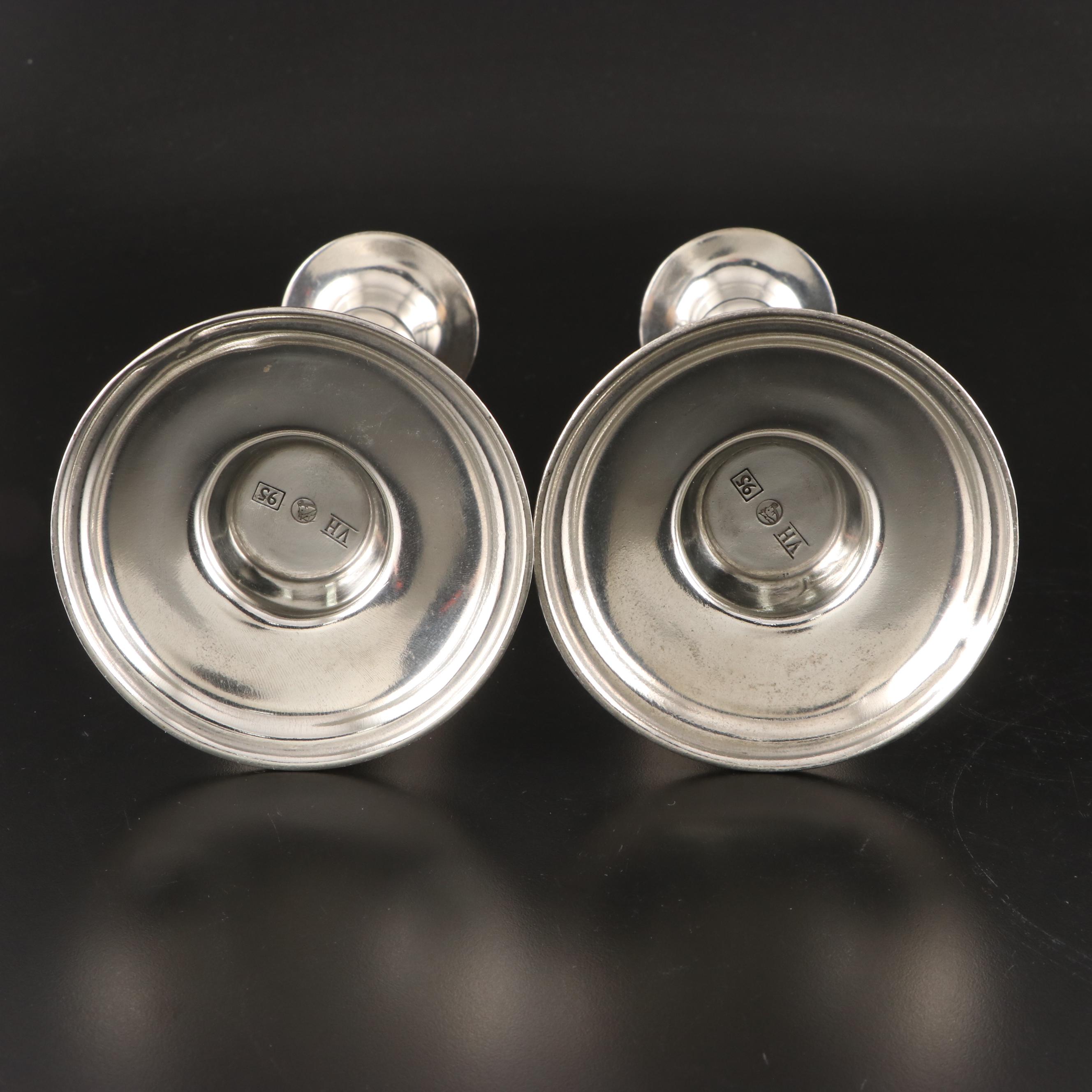 Pewter Goblets With Pewter and Vagabond House Antler Candlesticks