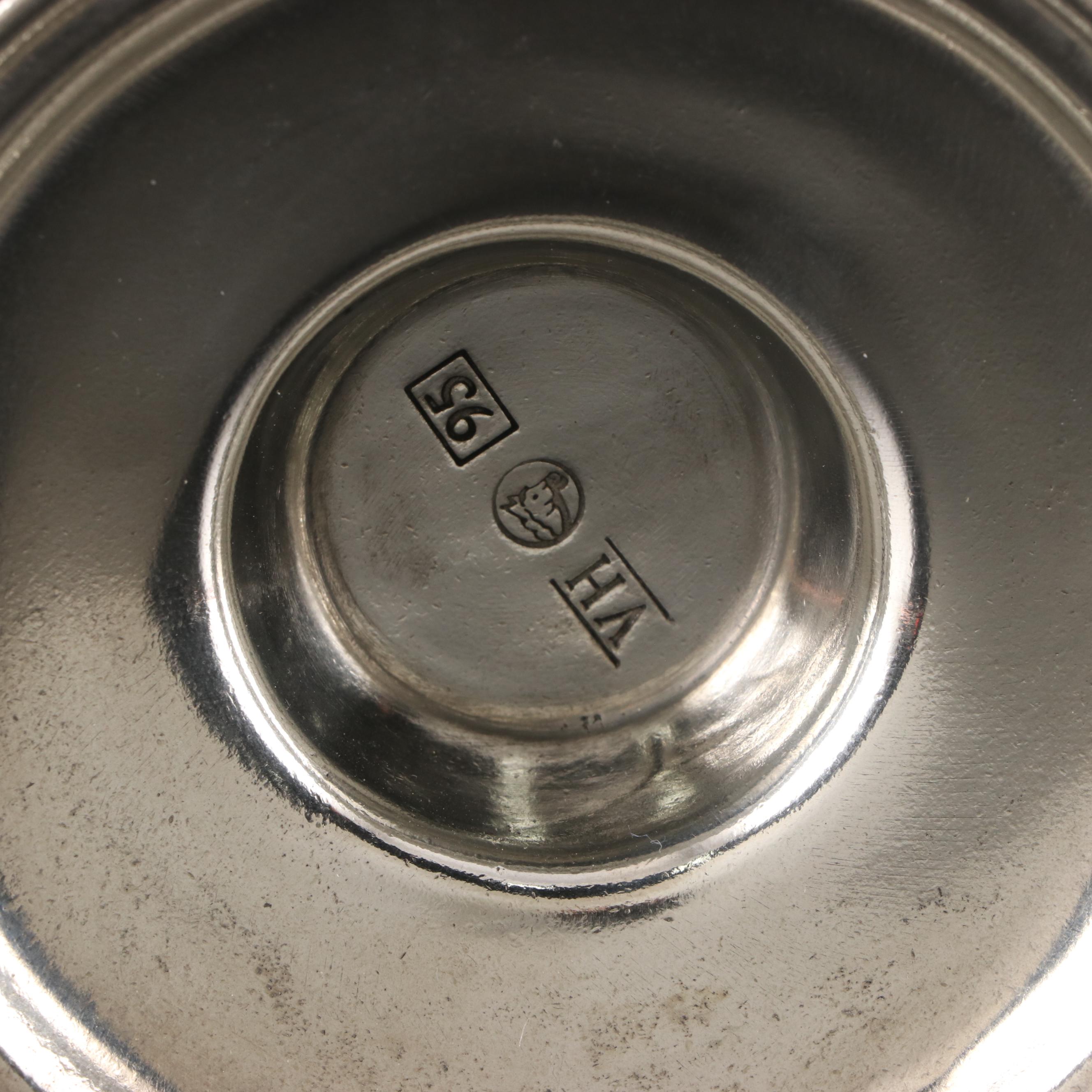 Pewter Goblets With Pewter and Vagabond House Antler Candlesticks