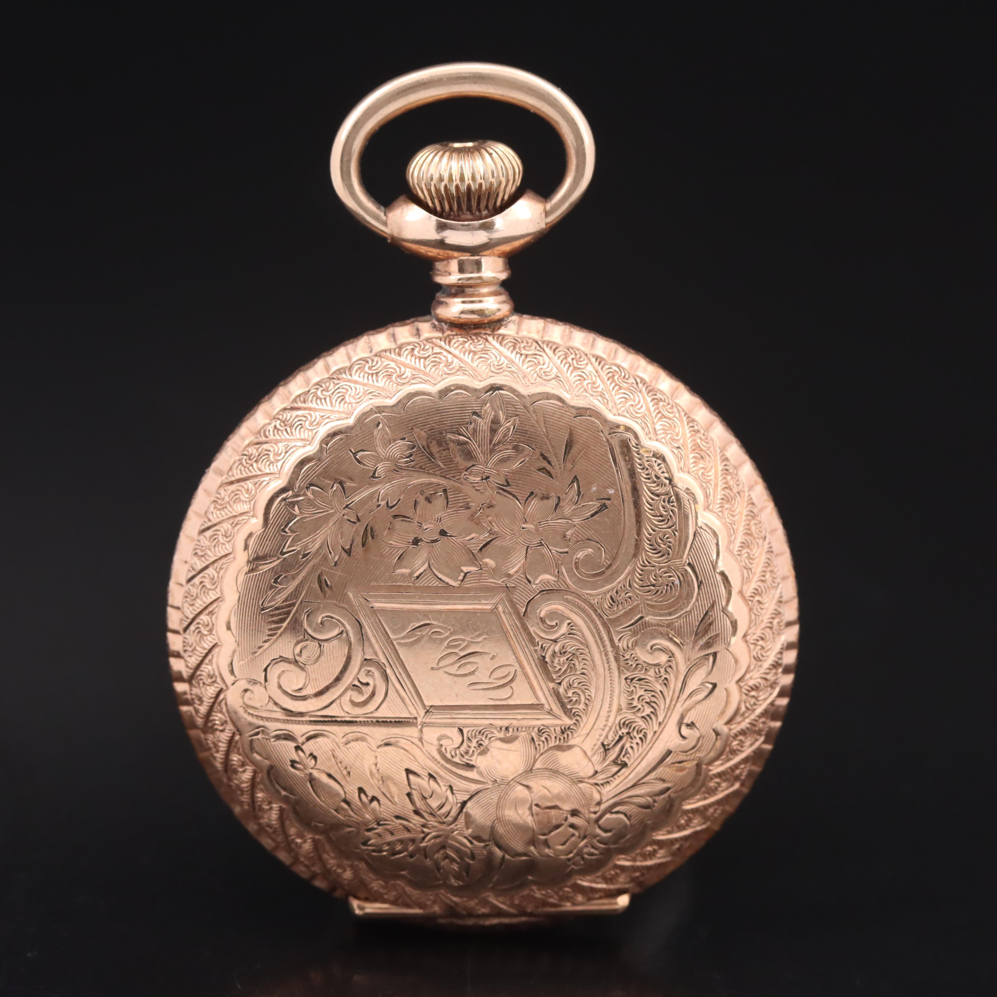 1898 Elgin Hunter Case Pocket Watch