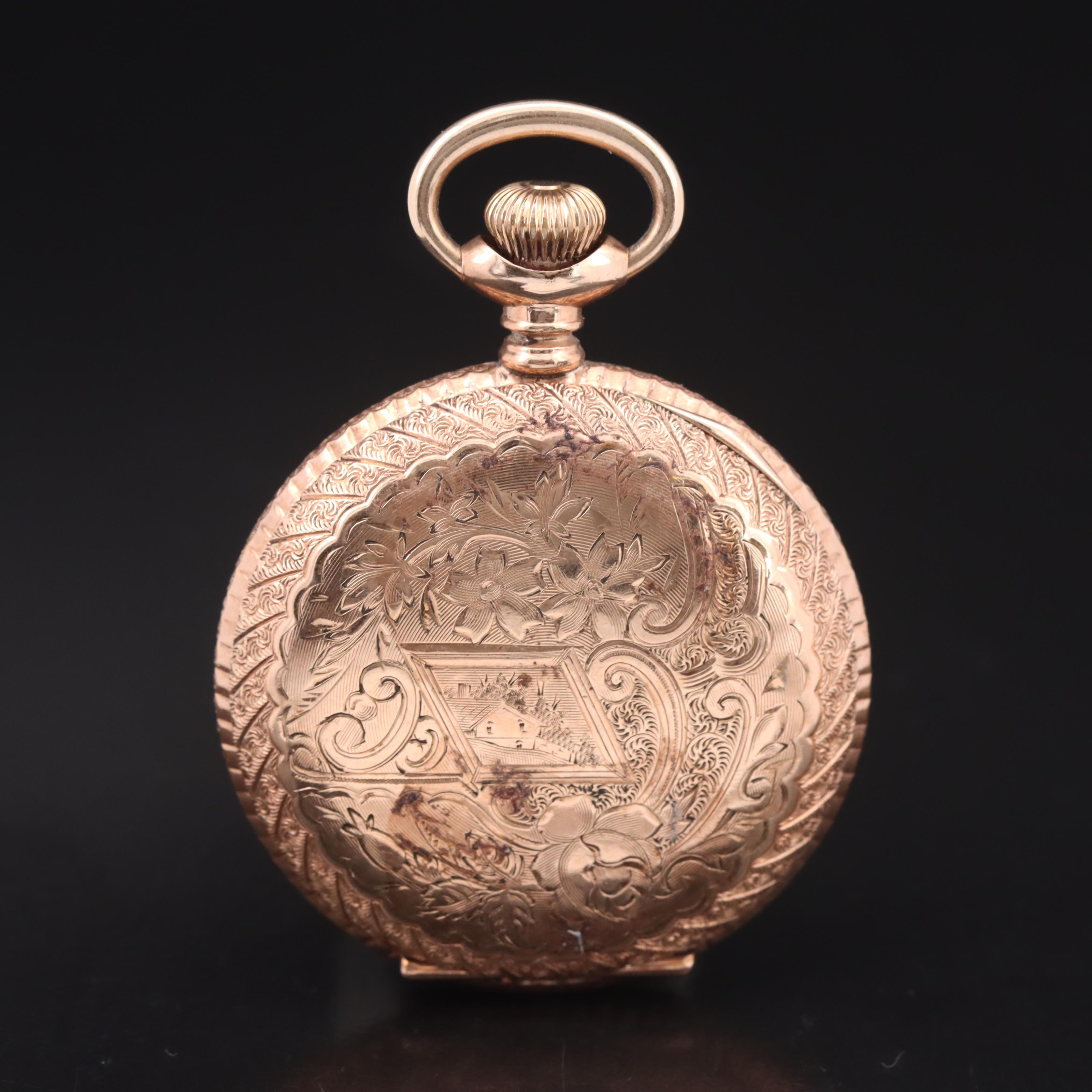 1898 Elgin Hunter Case Pocket Watch