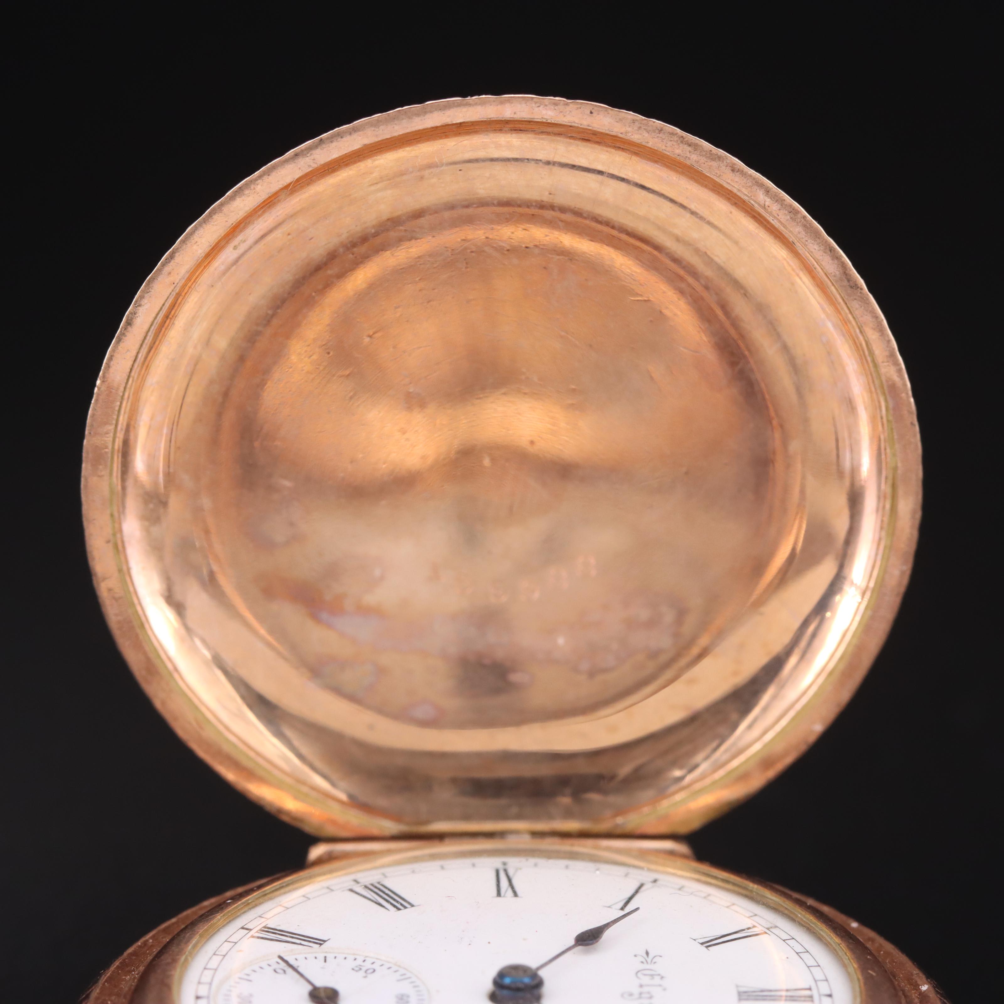 1898 Elgin Hunter Case Pocket Watch