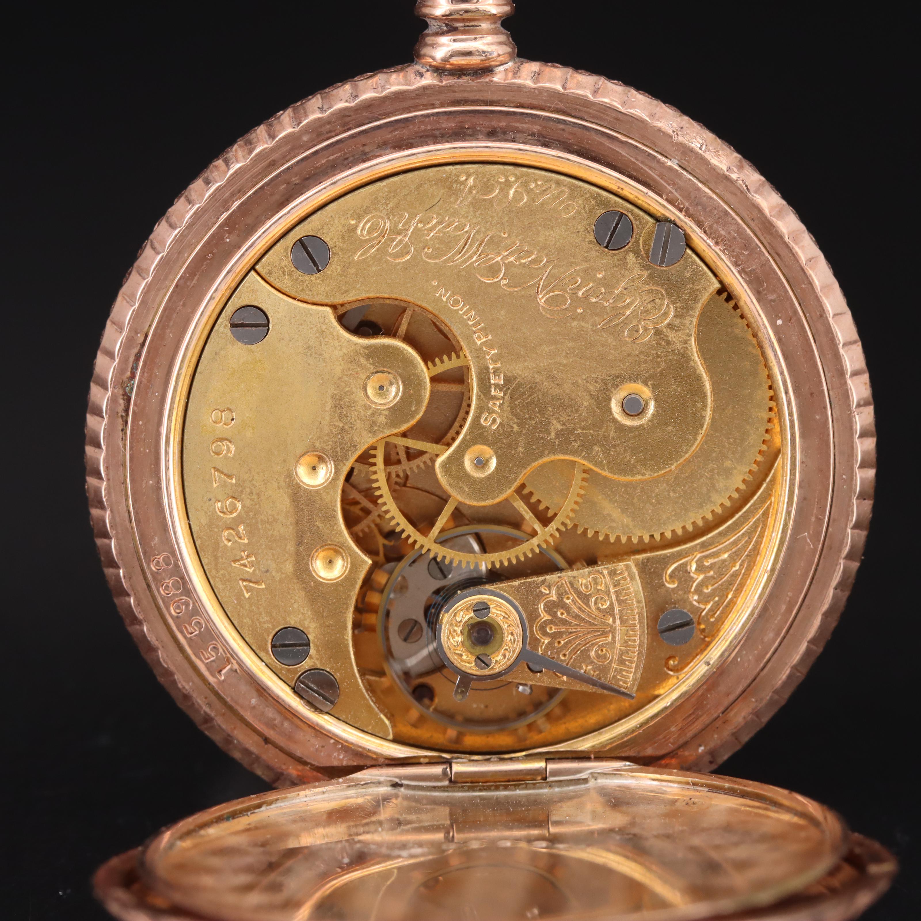 1898 Elgin Hunter Case Pocket Watch