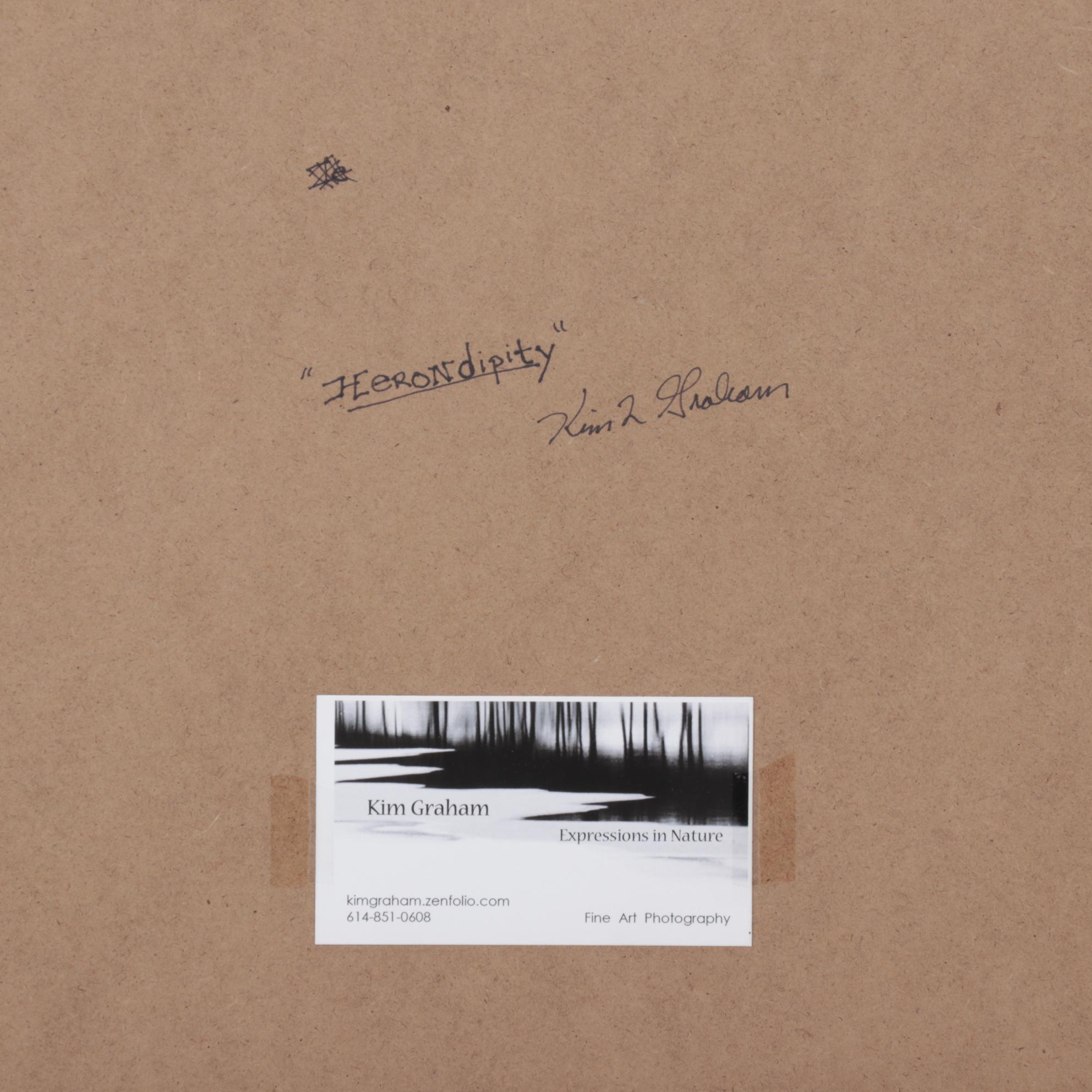 Kim L. Graham Digital Photograph "Herondipity," 21st Century