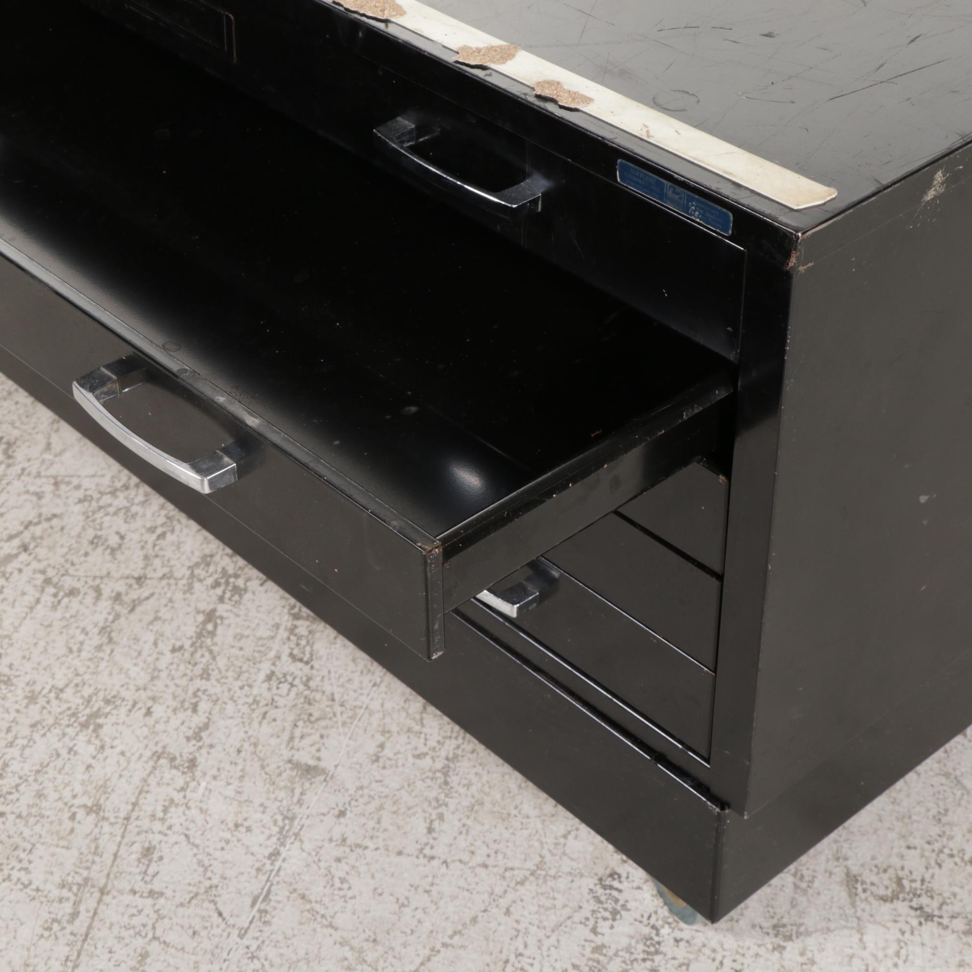 Mayline Flat File Cabinet, Drafting Table and Drawing Supplies