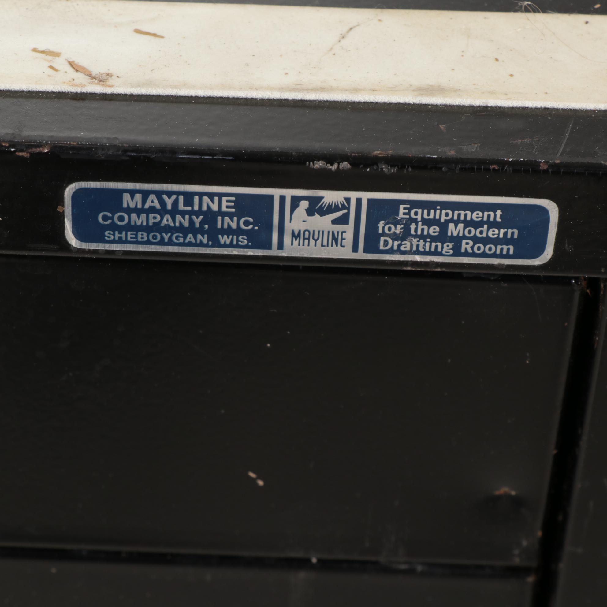 Mayline Flat File Cabinet, Drafting Table and Drawing Supplies