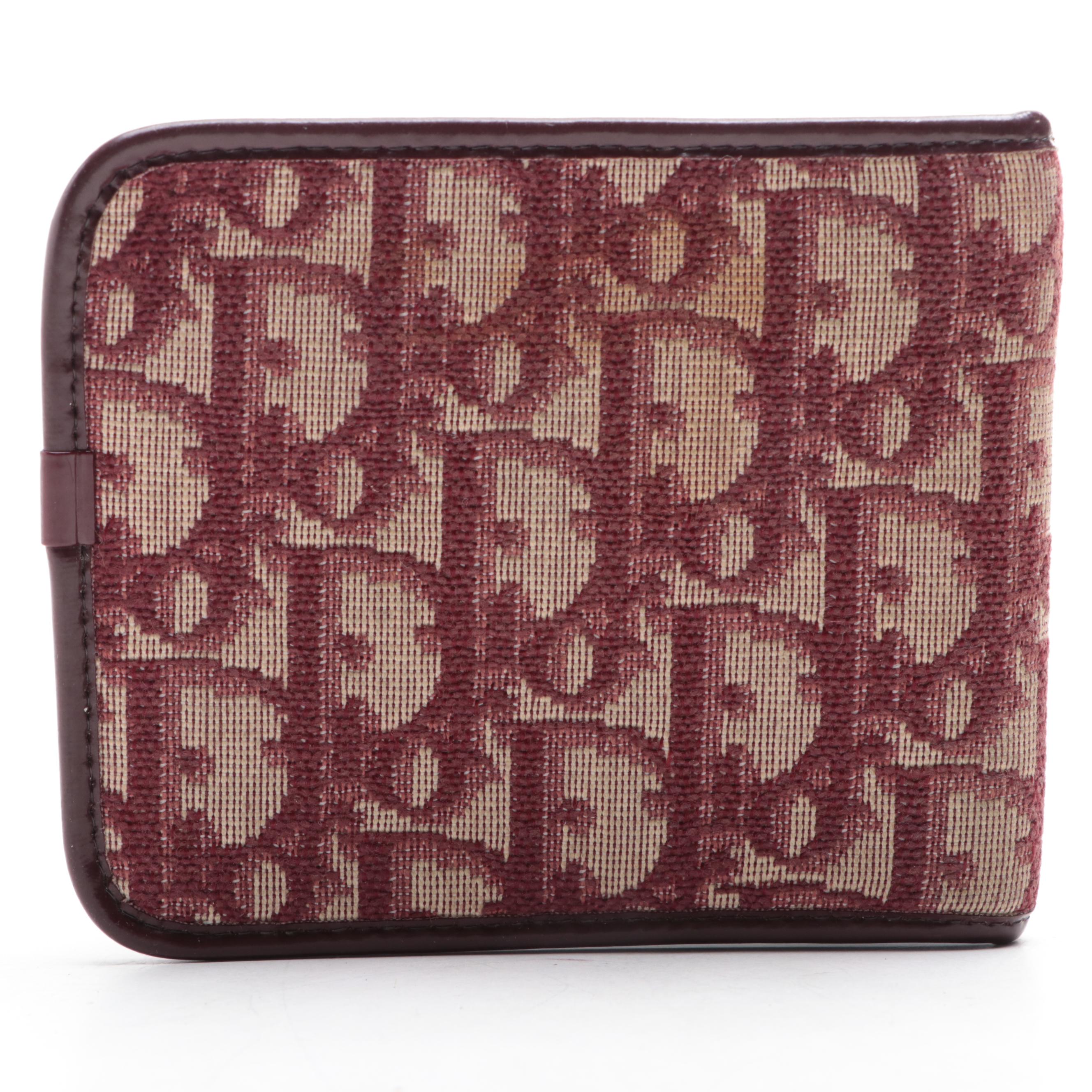 Christian Dior Bifold Wallet in Oblique Canvas and Leather