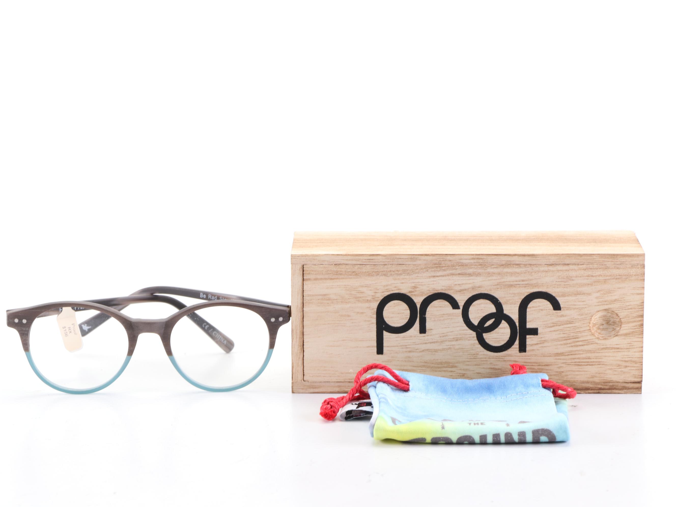 Proof Arco and Syringa Eyeglass Frames with Wood Cases and More