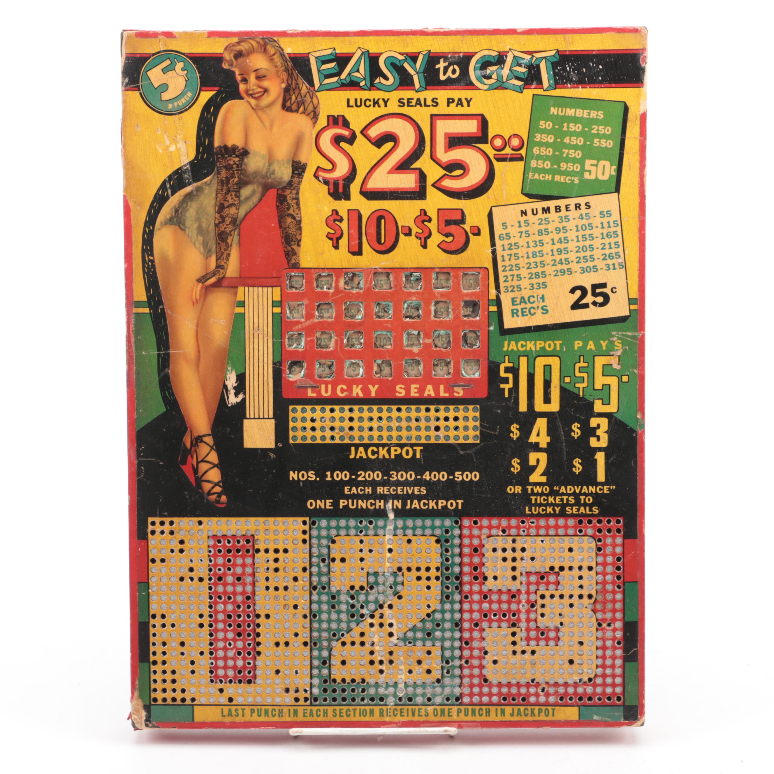 Bee Jay and Pep and Beauty Punch Boards, Mid-20th Century