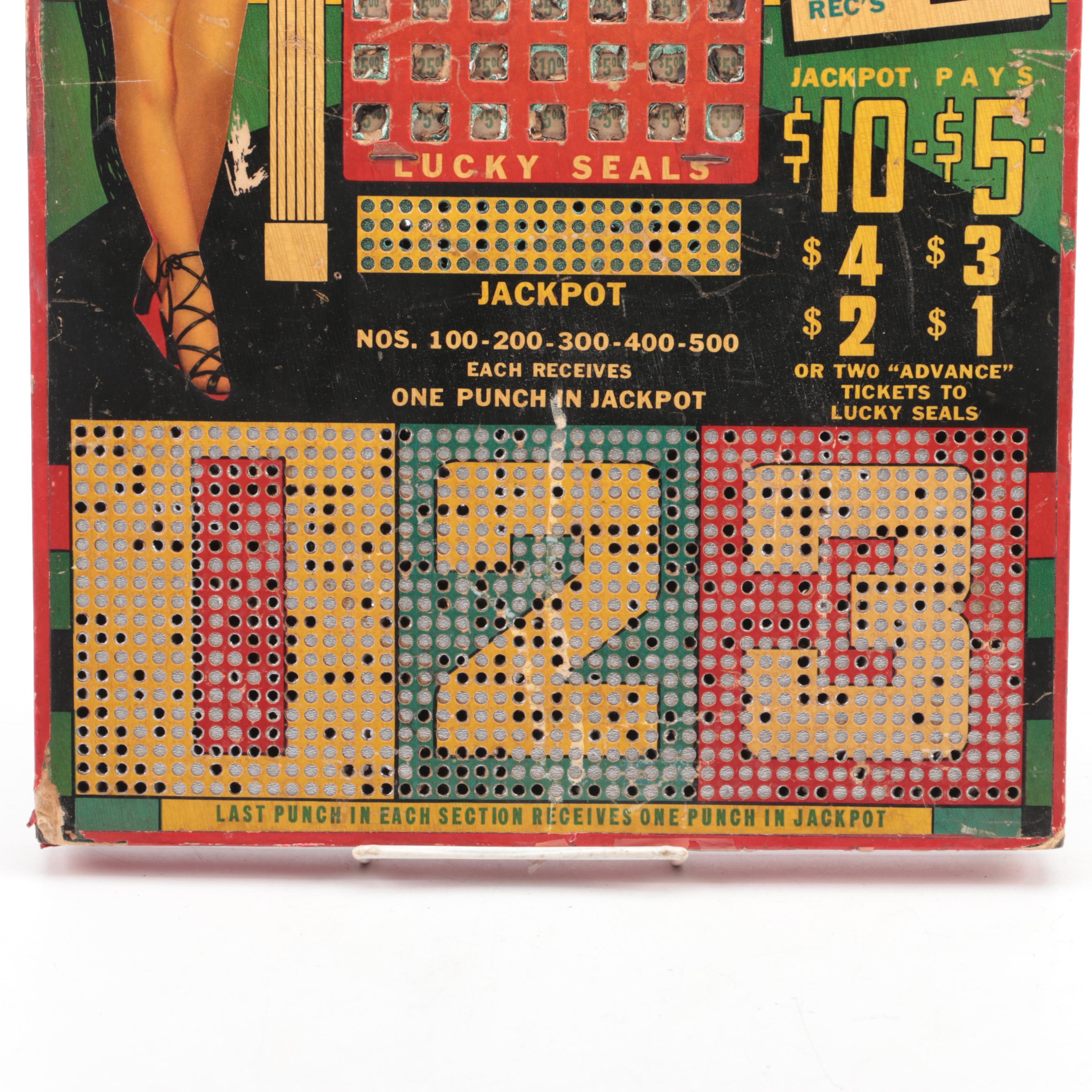 Bee Jay and Pep and Beauty Punch Boards, Mid-20th Century