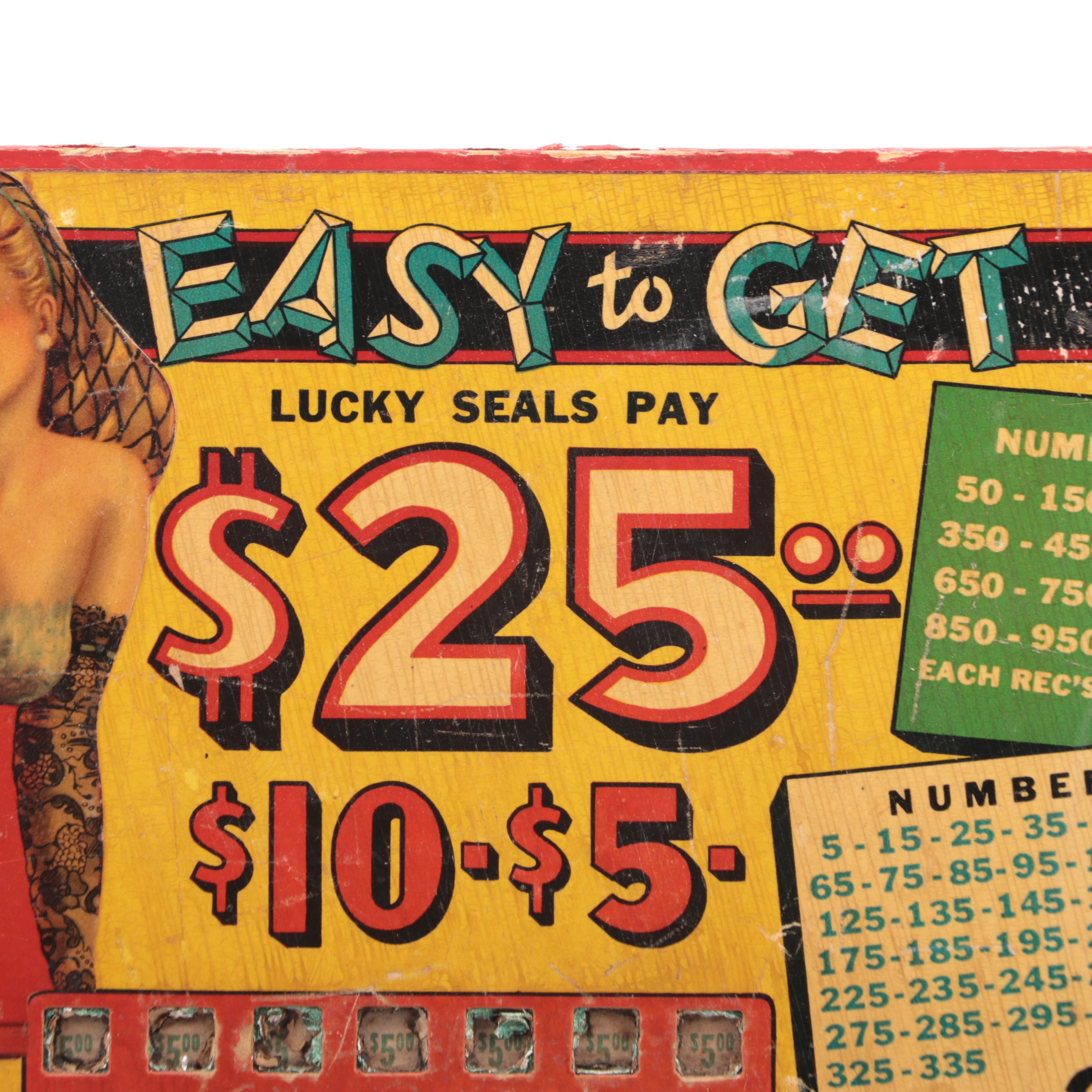 Bee Jay and Pep and Beauty Punch Boards, Mid-20th Century