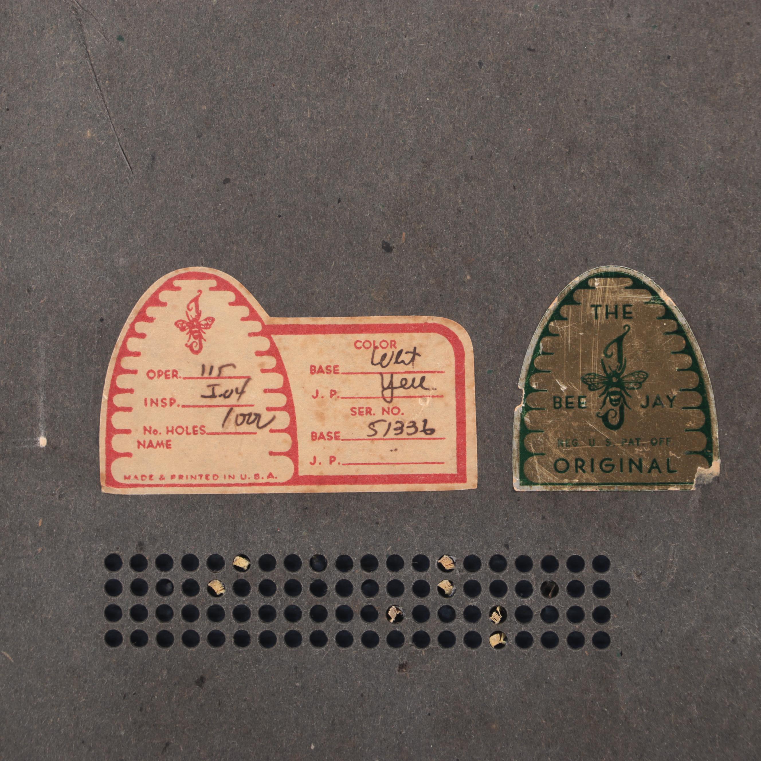 Bee Jay and Pep and Beauty Punch Boards, Mid-20th Century