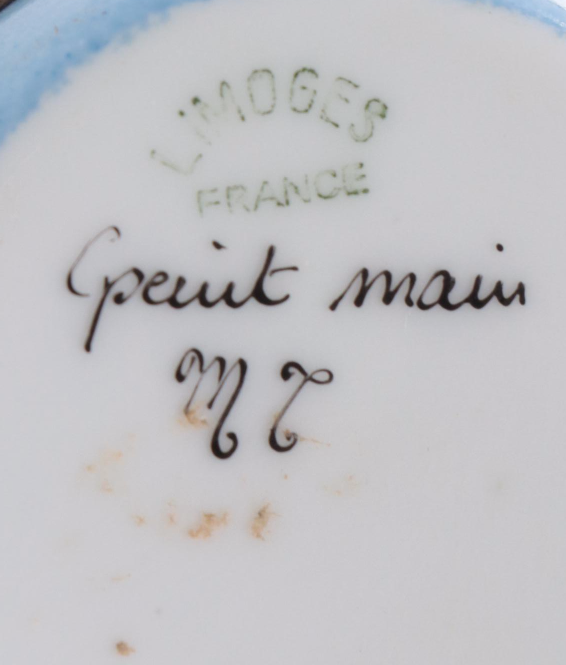 French Hand-Painted Porcelain Maltese Limoges Box