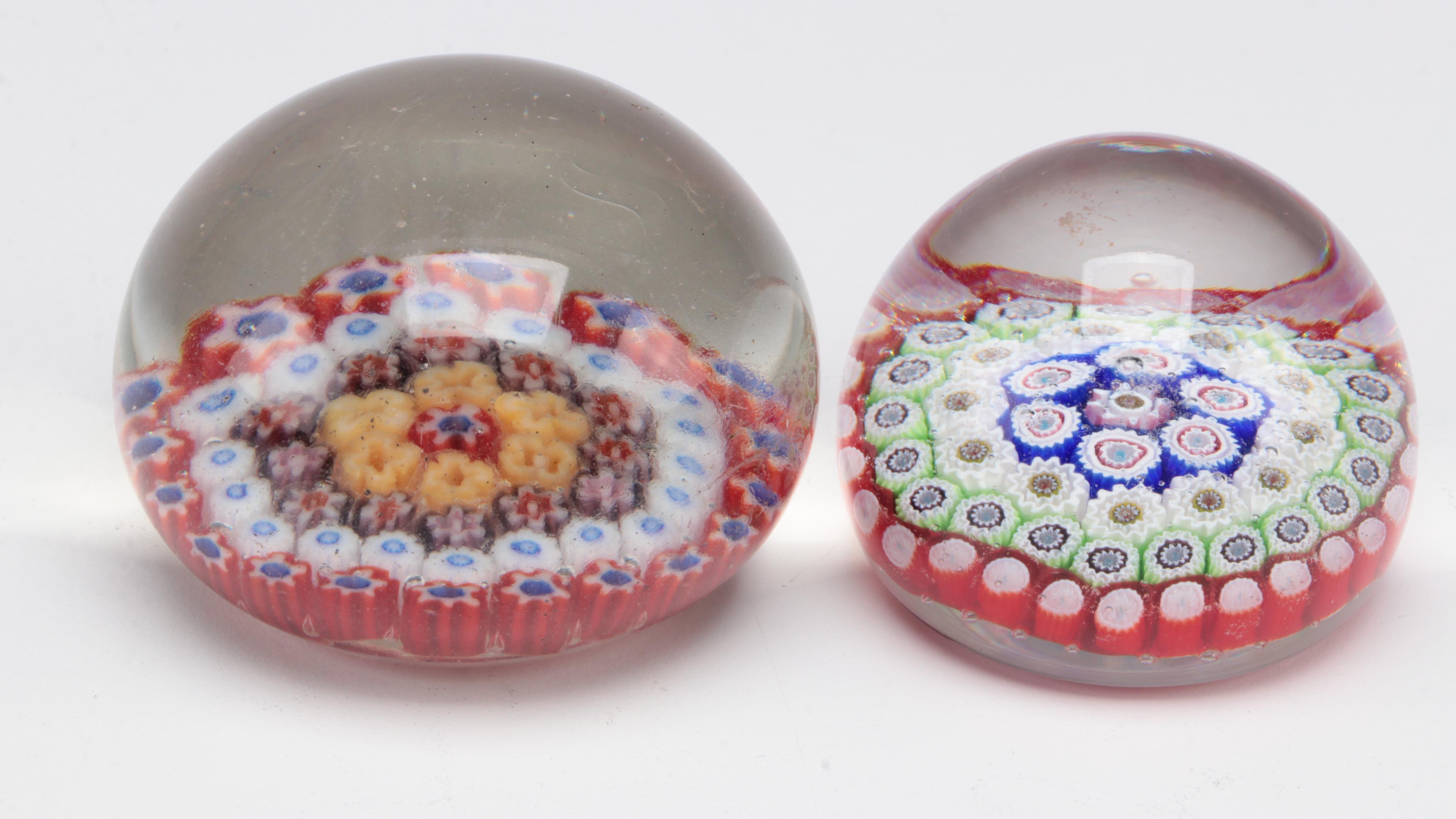Millefiori, Murano, and Other Handmade Art Glass Paperweights