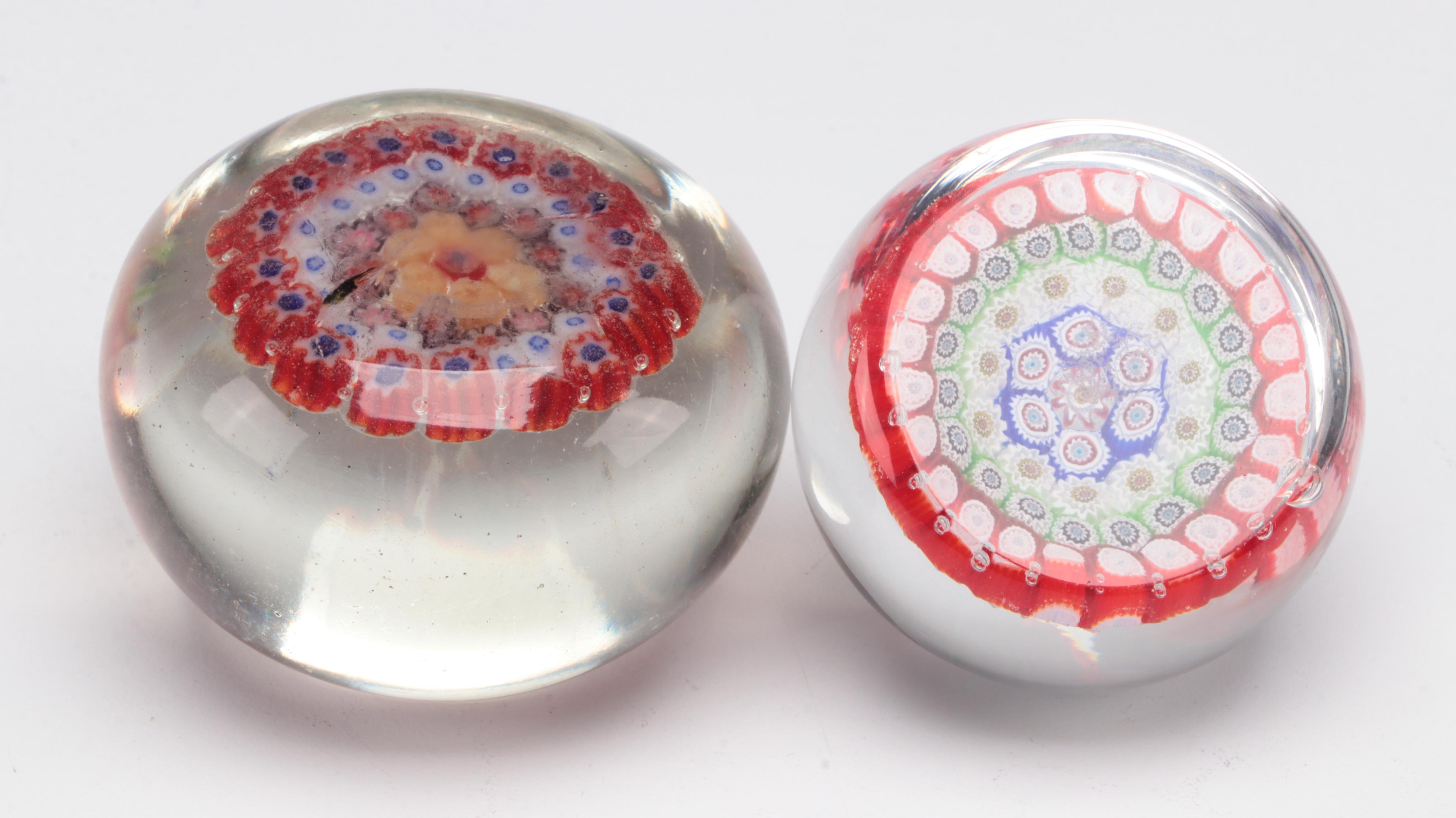 Millefiori, Murano, and Other Handmade Art Glass Paperweights