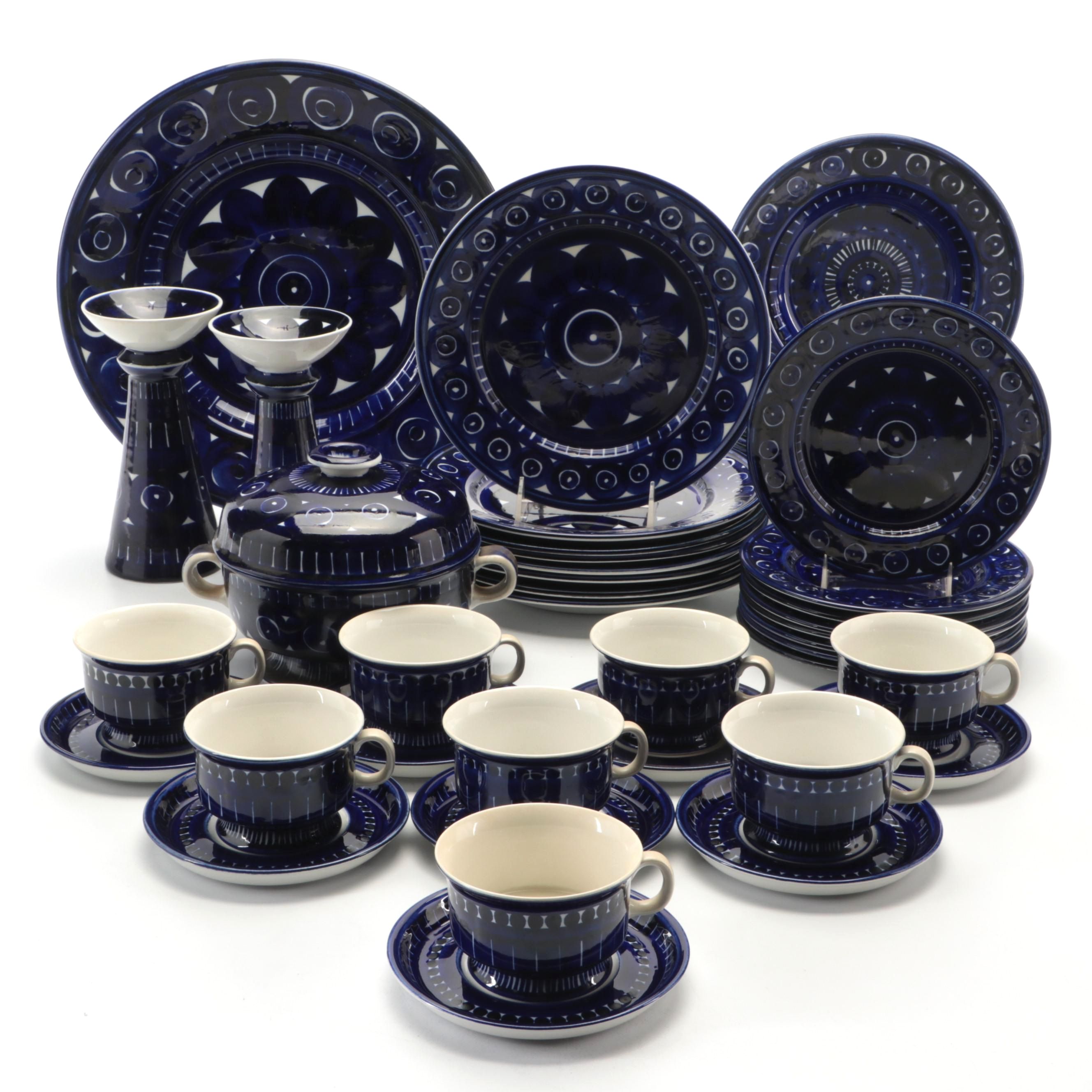 ARABIA FINLAND食器セット Vintage Arabia Finland Ruska Brown Ceramic Dinnerware: 25 Piece