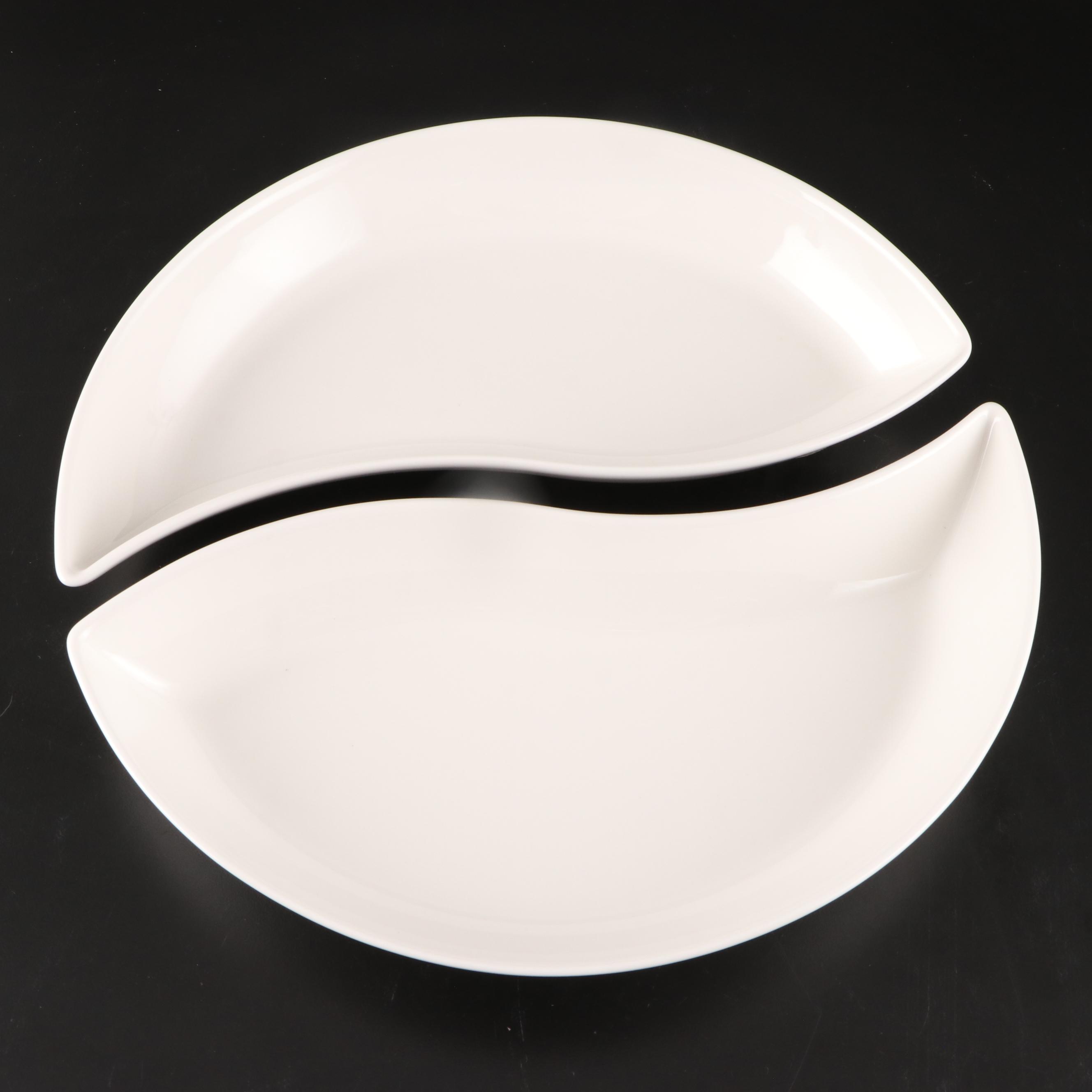 Villeroy & Boch "New Wave" Chip and Dip Bowl with Serveware