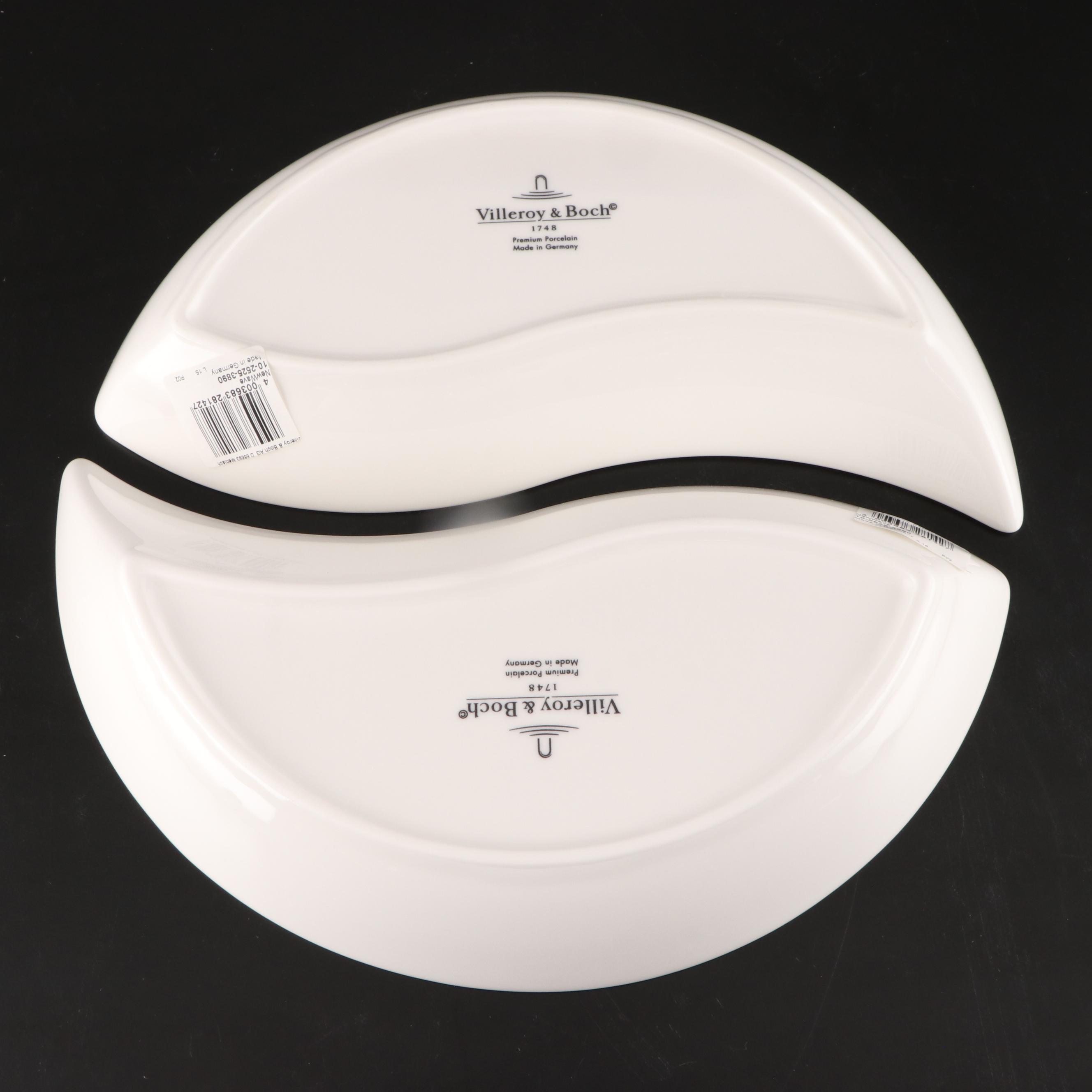 Villeroy & Boch "New Wave" Chip and Dip Bowl with Serveware