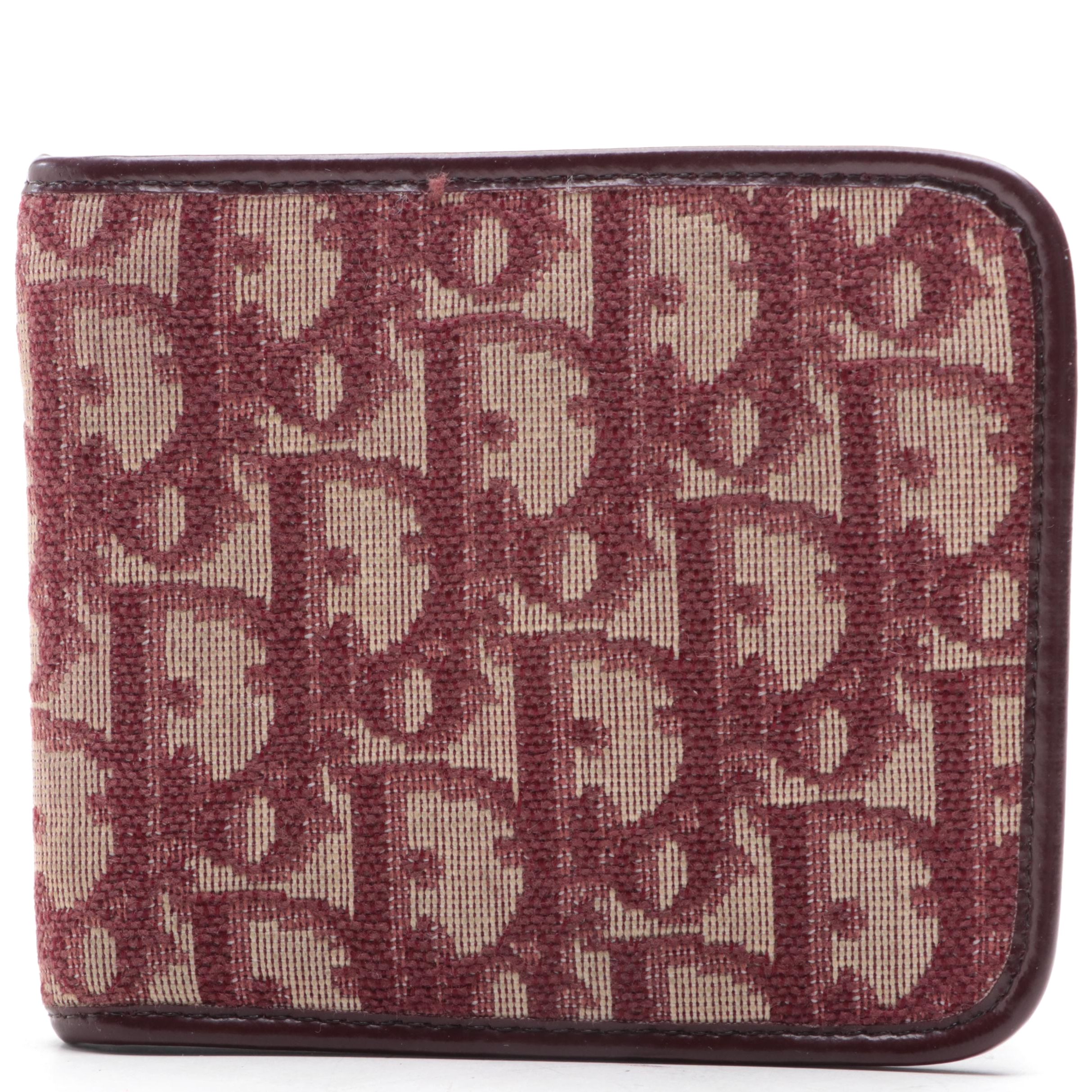 Christian Dior Bifold Wallet in Oblique Canvas and Leather