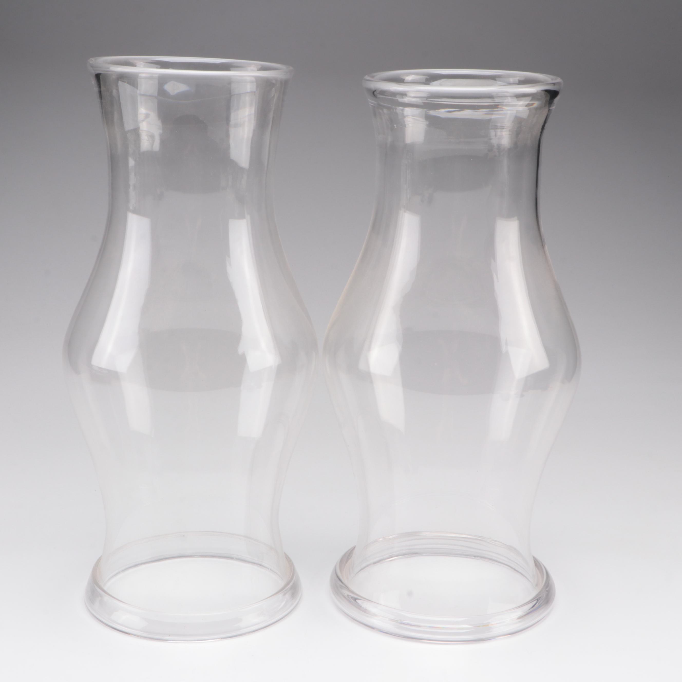 Hurricane Shades with Other Cobalt Blue Glass Candle Holders