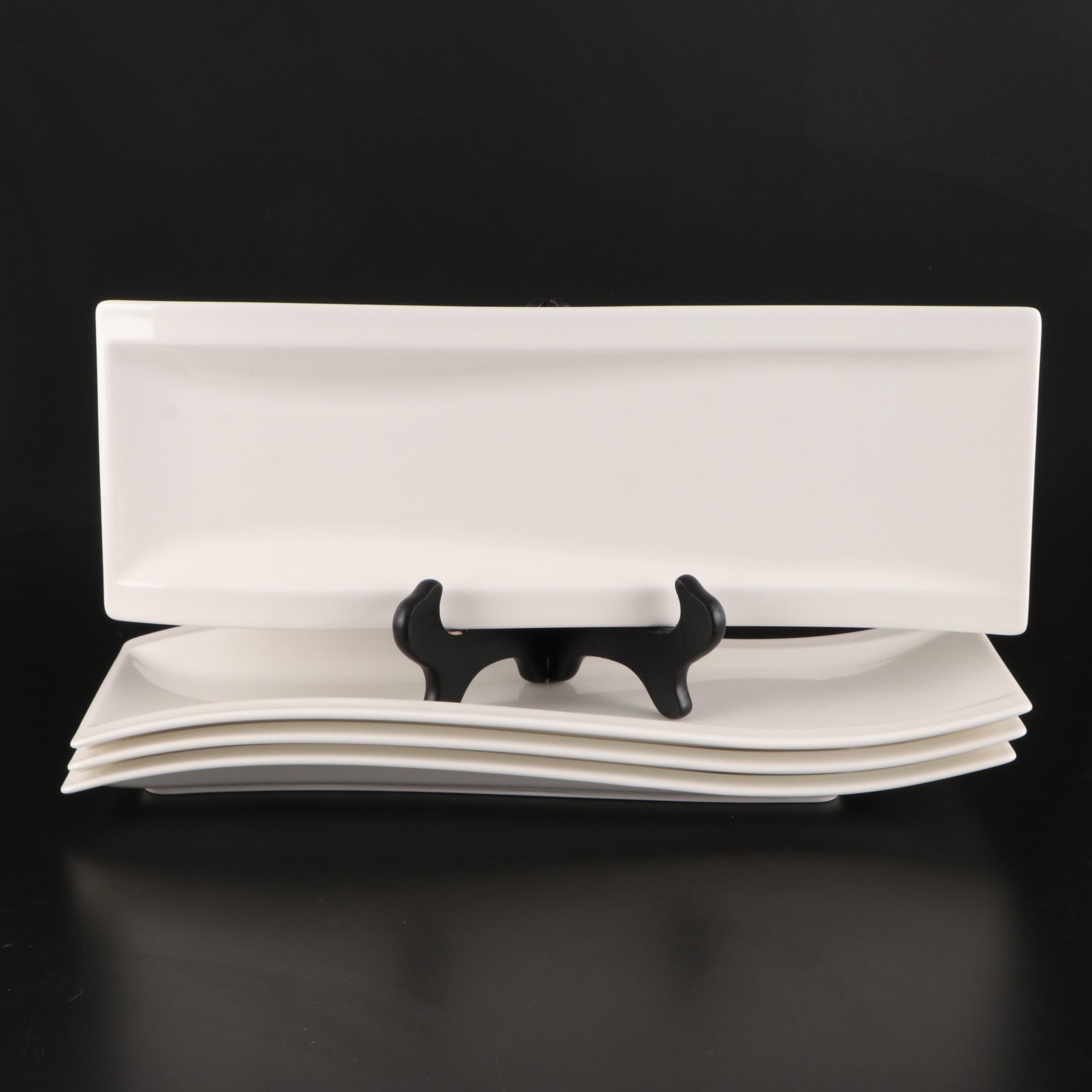 Villeroy & Boch "NewWave" Ceramic Divided Serving Dish and Dinnerware