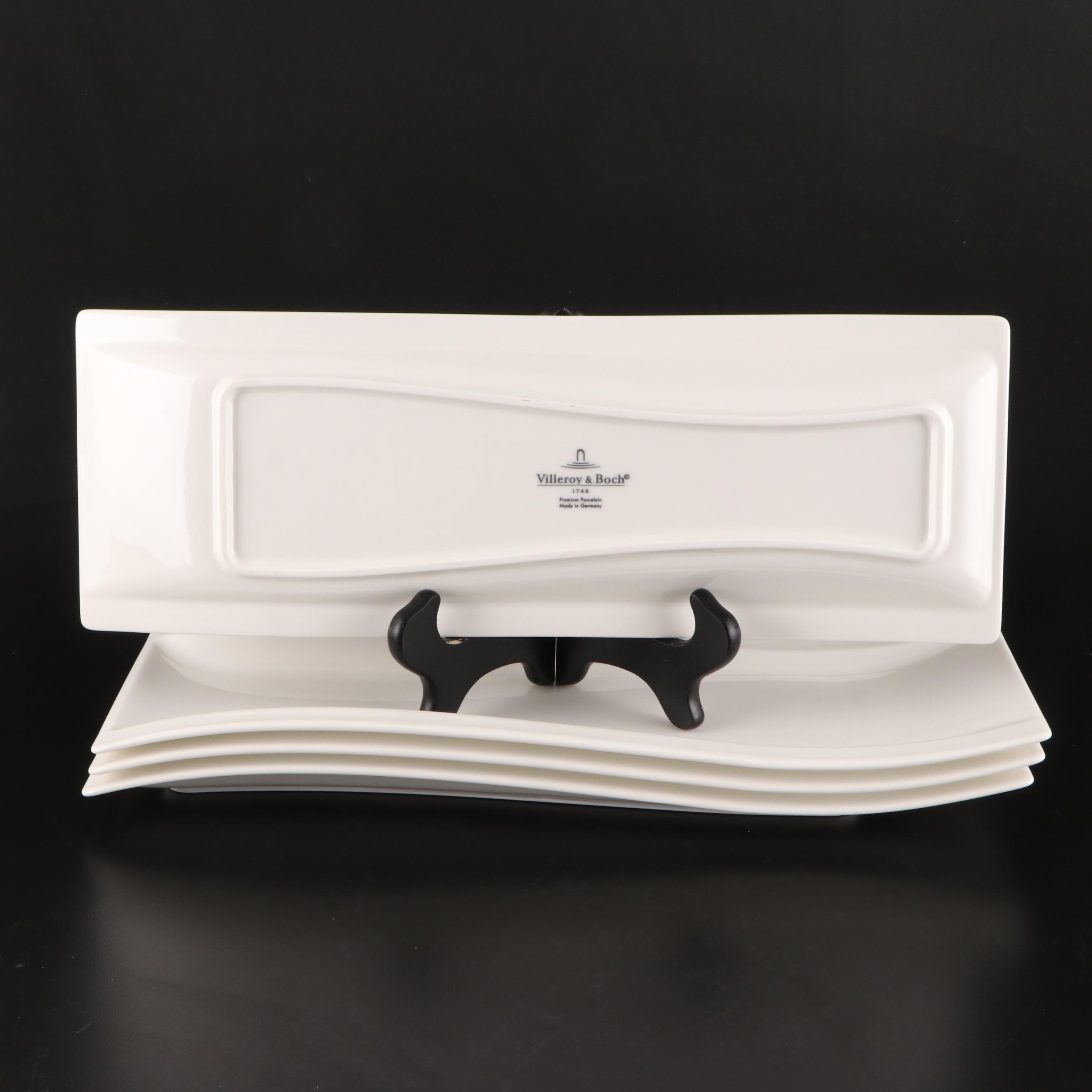 Villeroy & Boch "NewWave" Ceramic Divided Serving Dish and Dinnerware