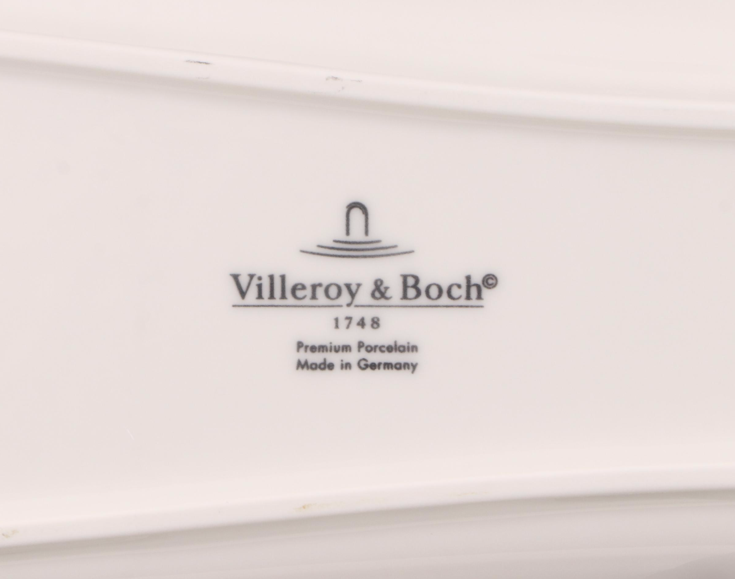 Villeroy & Boch "NewWave" Ceramic Divided Serving Dish and Dinnerware