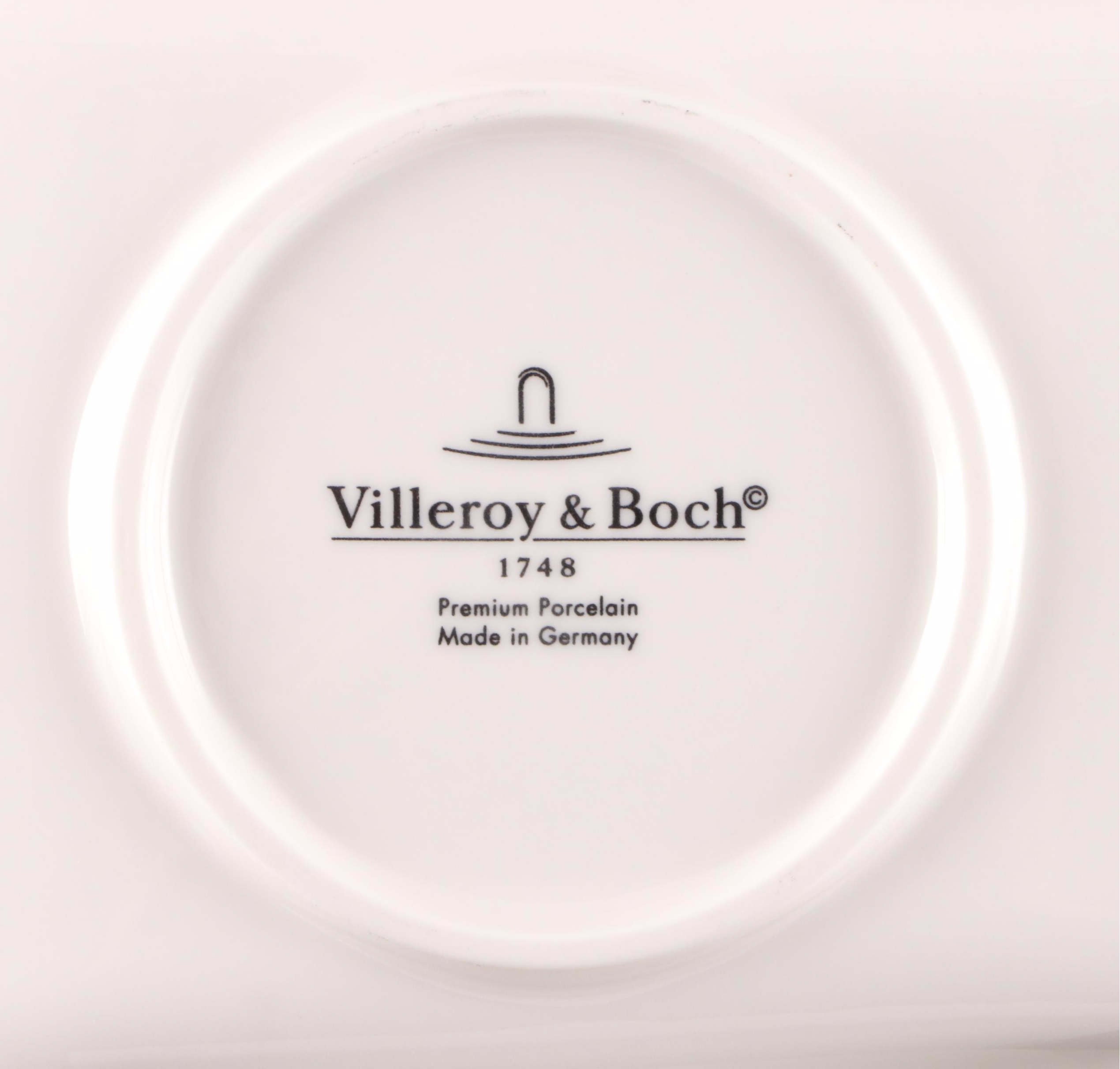Villeroy & Boch "NewWave" Ceramic Divided Serving Dish and Dinnerware