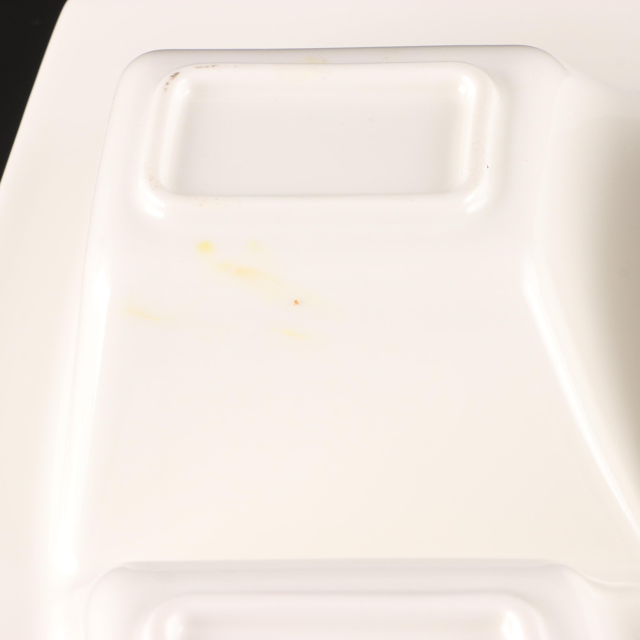 Villeroy & Boch "NewWave" Ceramic Divided Serving Dish and Dinnerware