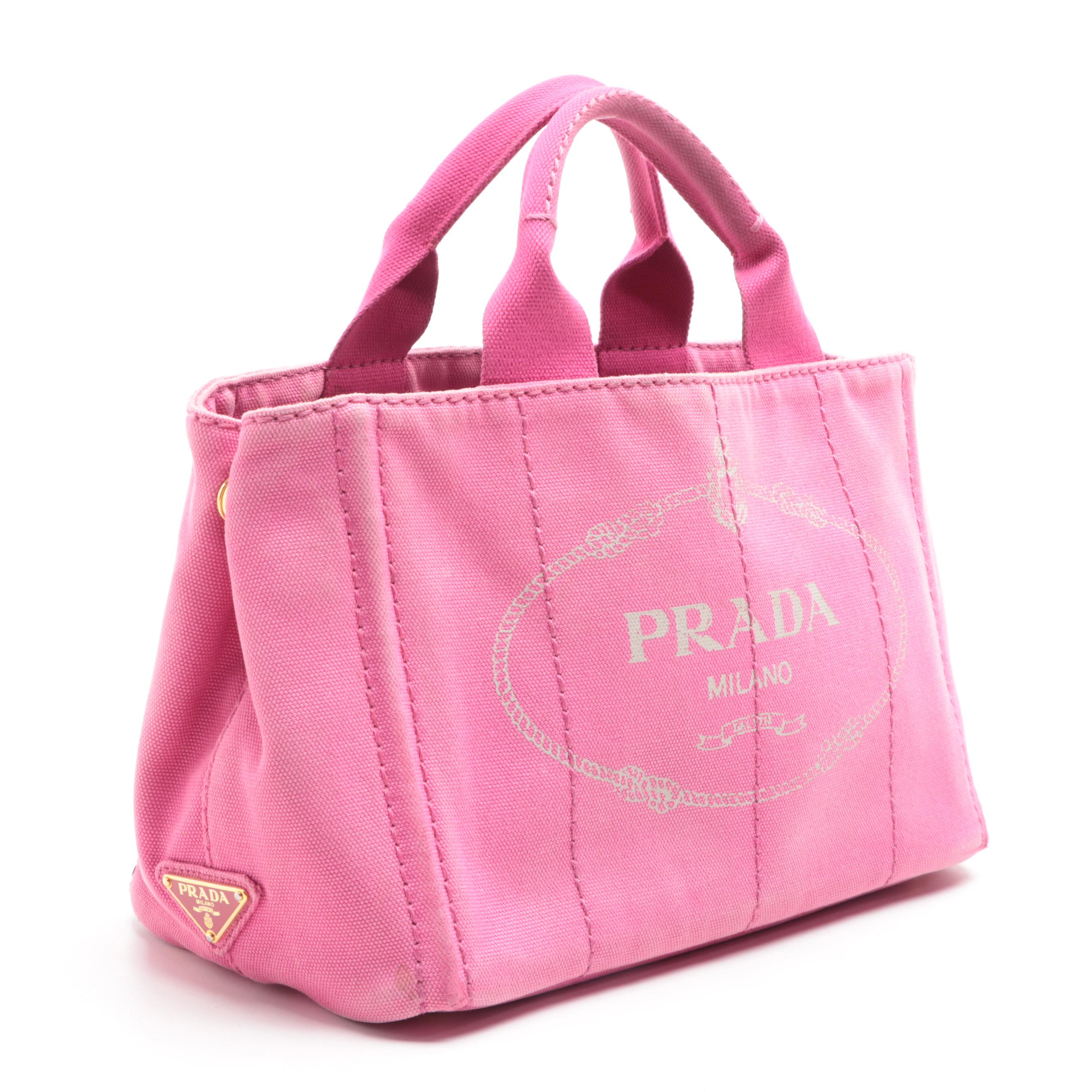 Prada Canapa Logo Tote Bag in Canvas