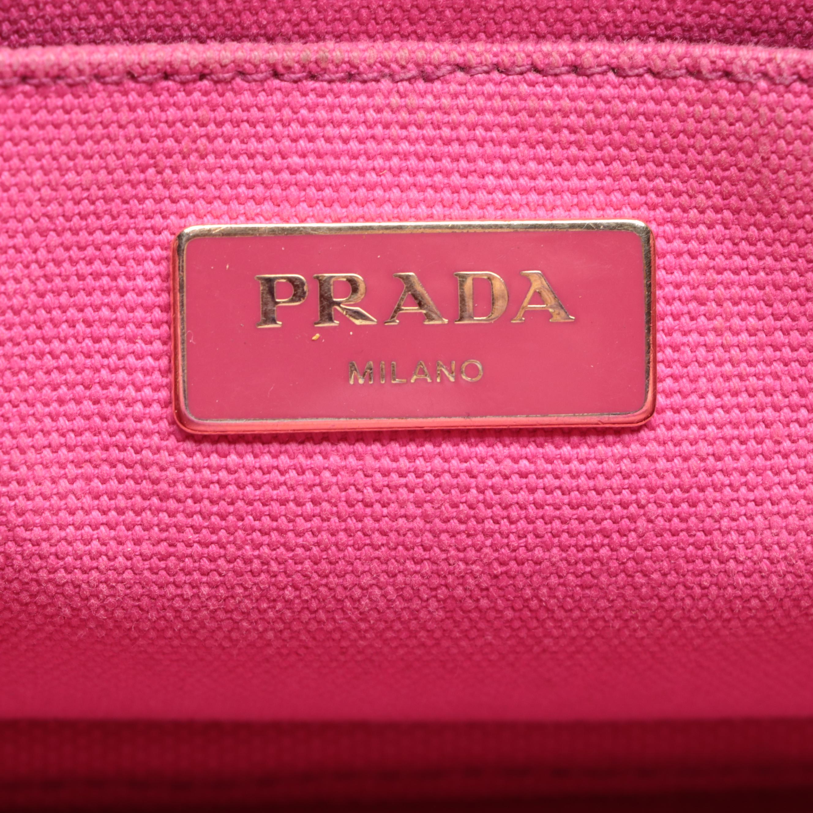Prada Canapa Logo Tote Bag in Canvas
