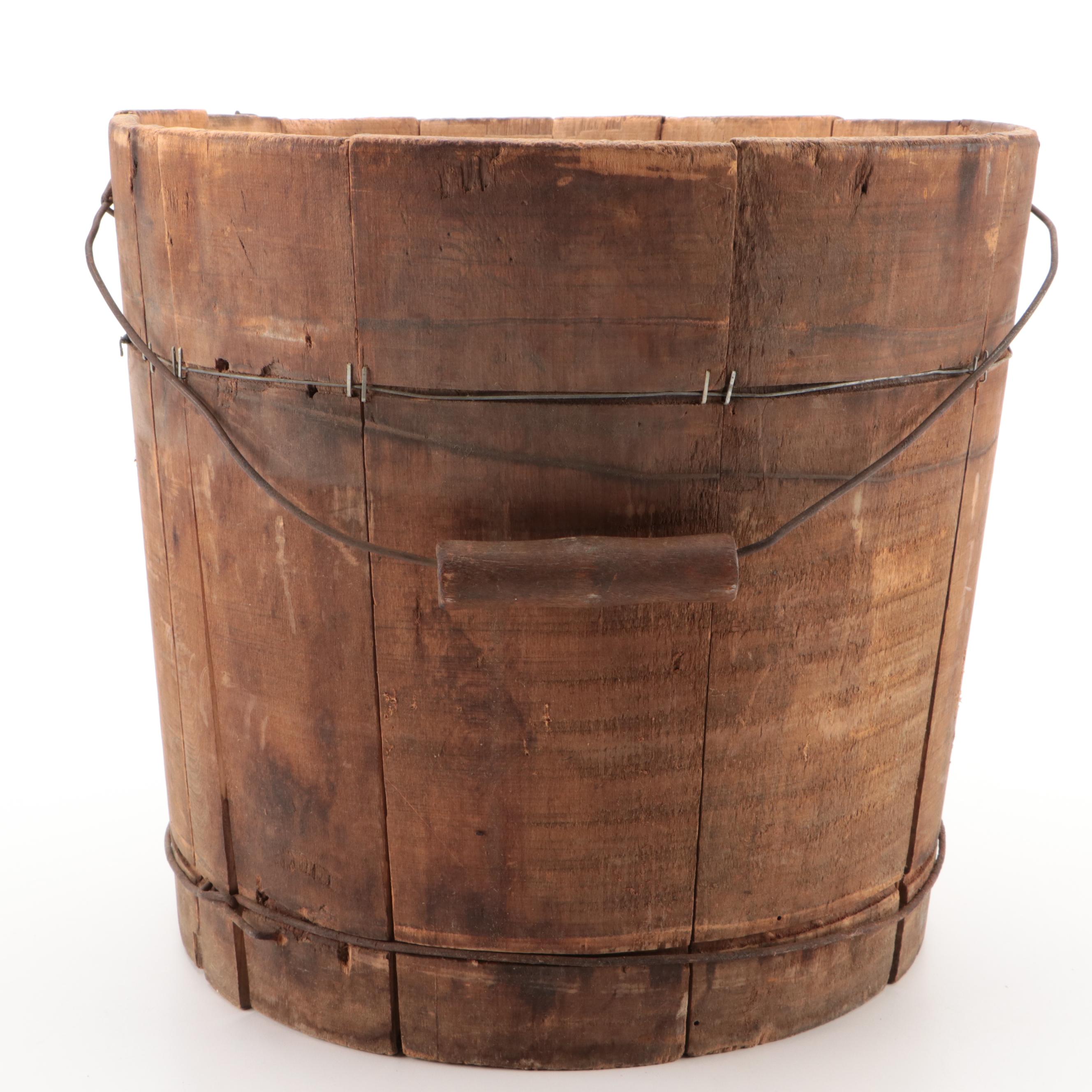 Wooden Stave Buckets, Early 20th Century