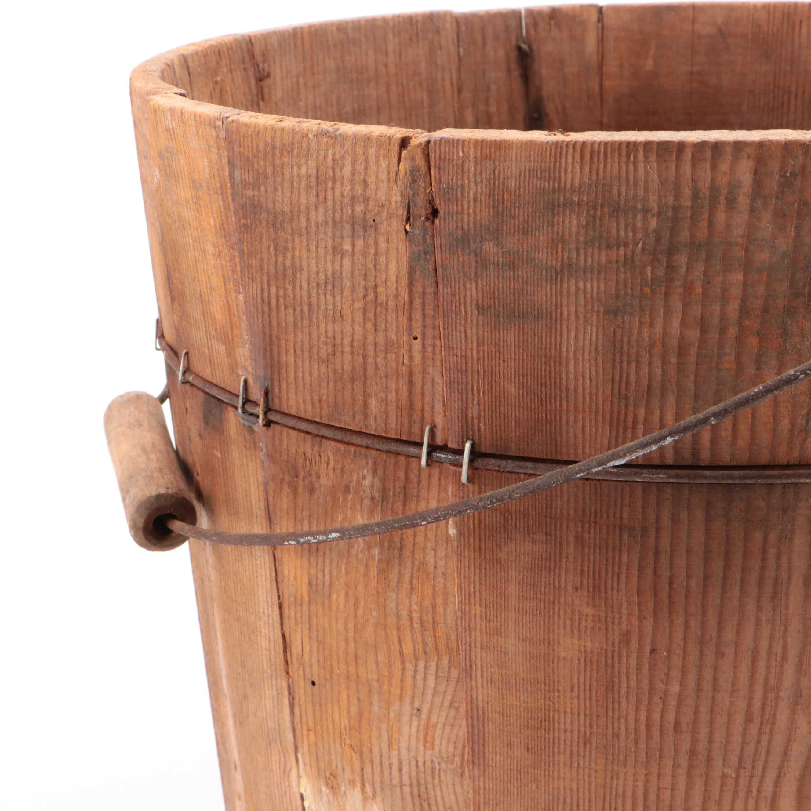 Wooden Stave Buckets, Early 20th Century