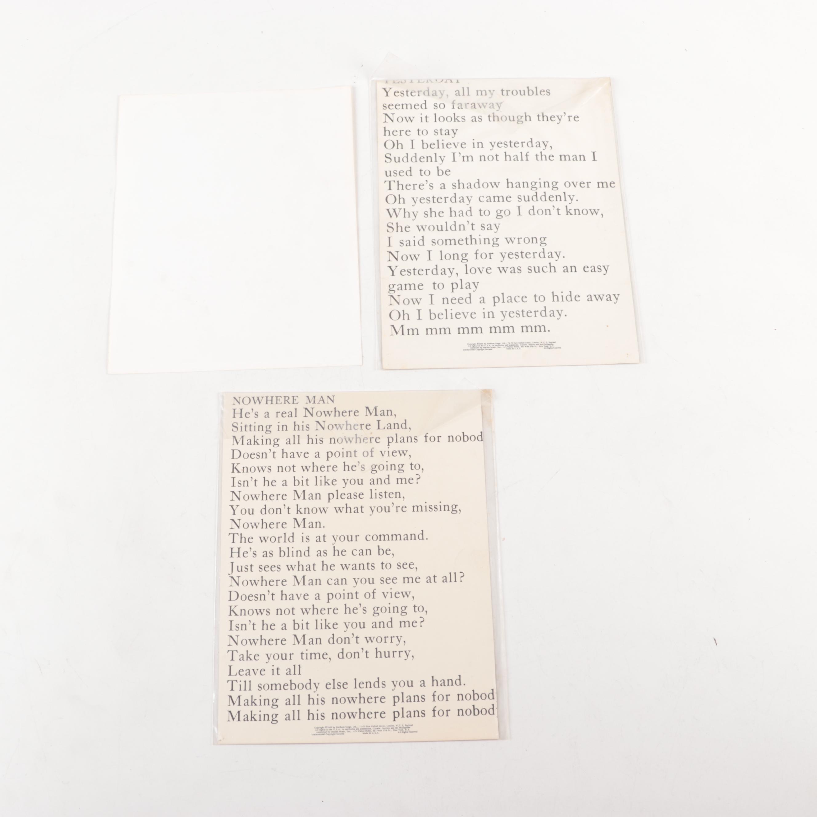 The Beatles Memorabilia Collection