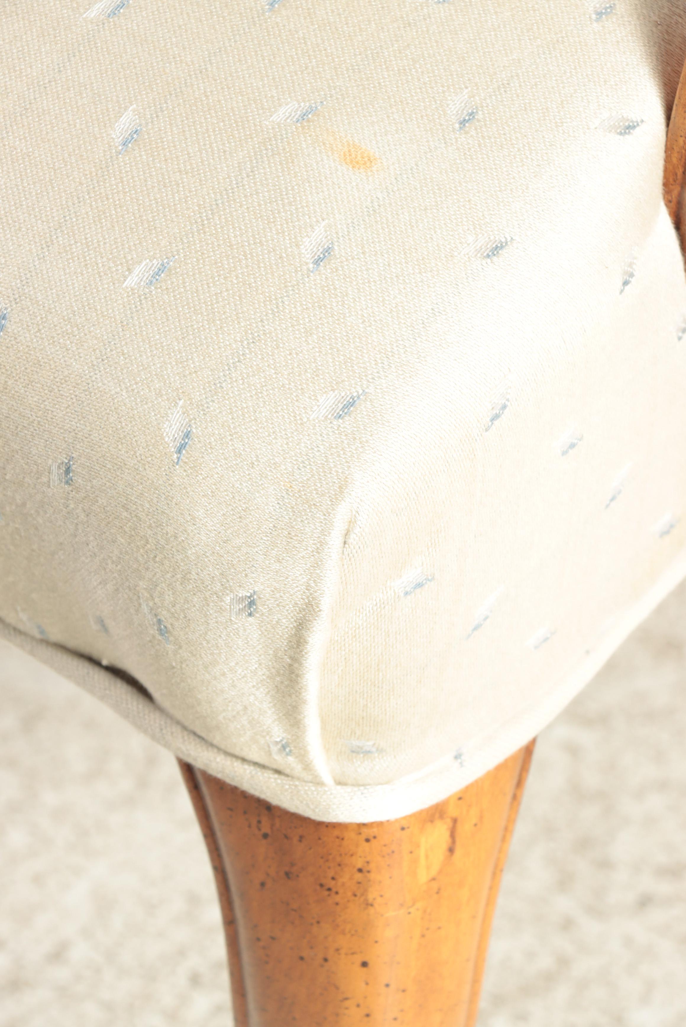 Two Southern Furniture of Conover Louis XV Style Custom-Upholstered Armchairs