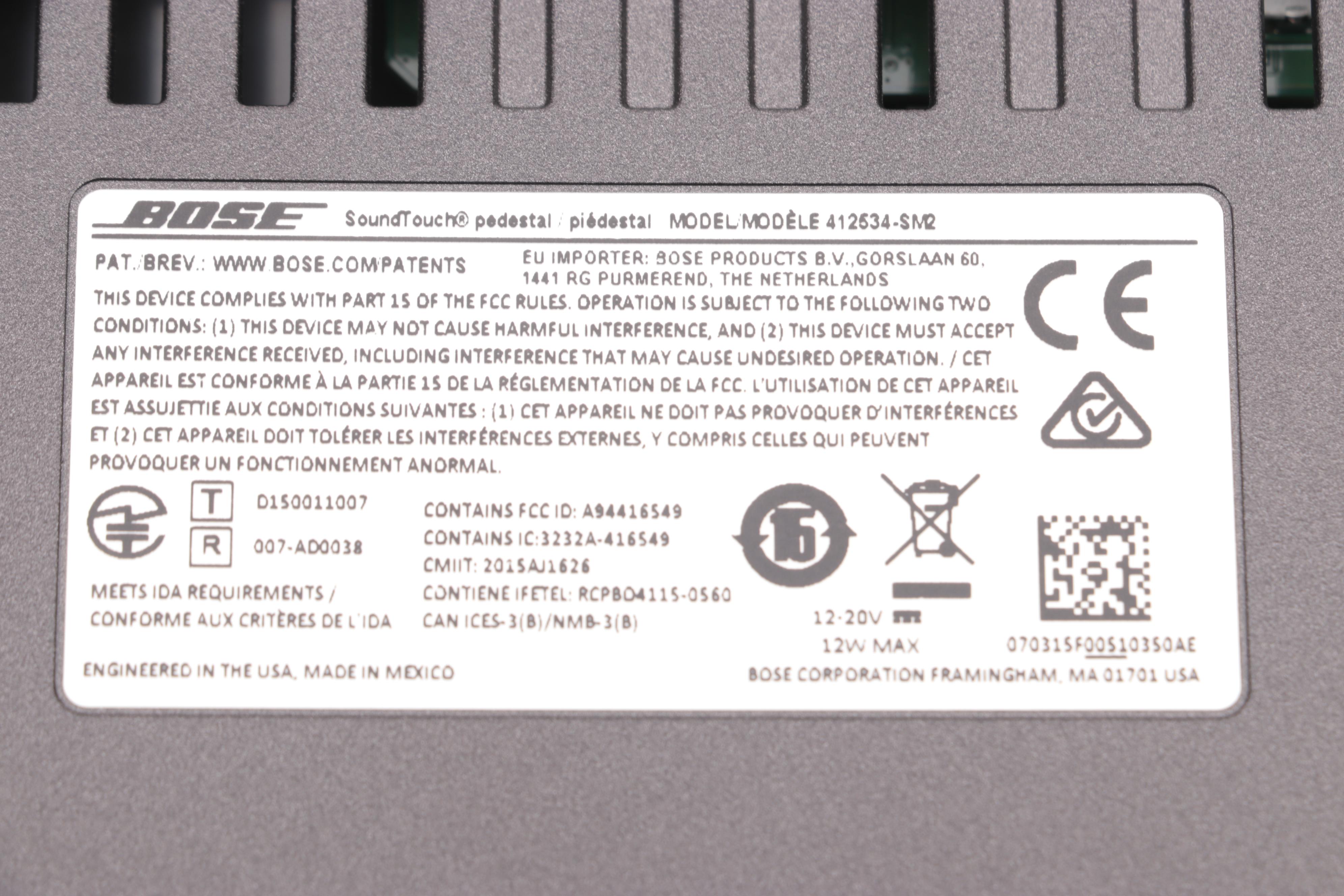 Bose Wave SoundTouch IV Pedestal Music System With Remote