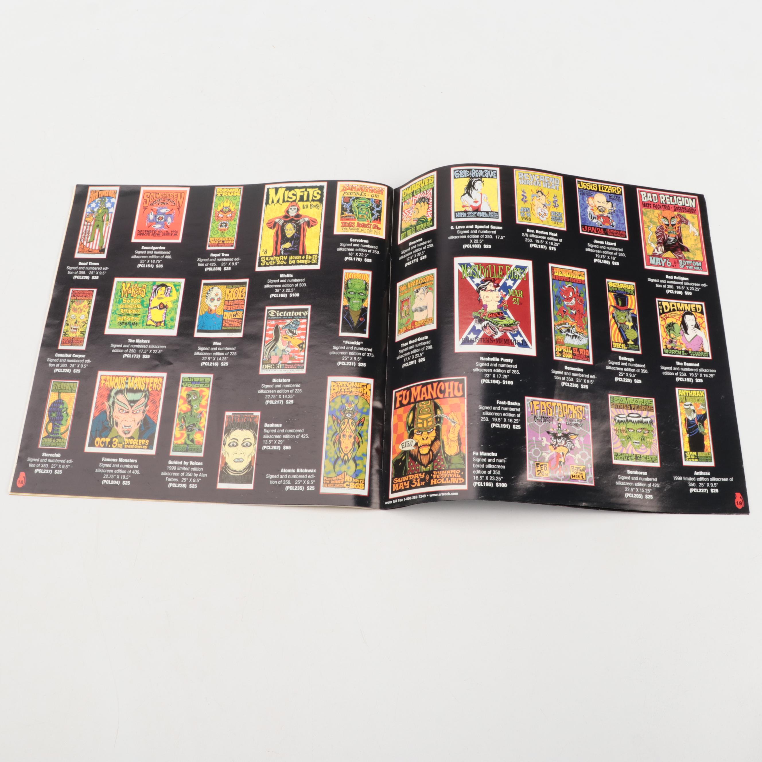 Artrack #44 Catalog with Subafilms Mod Poster and Yellow Submarine Poster Board